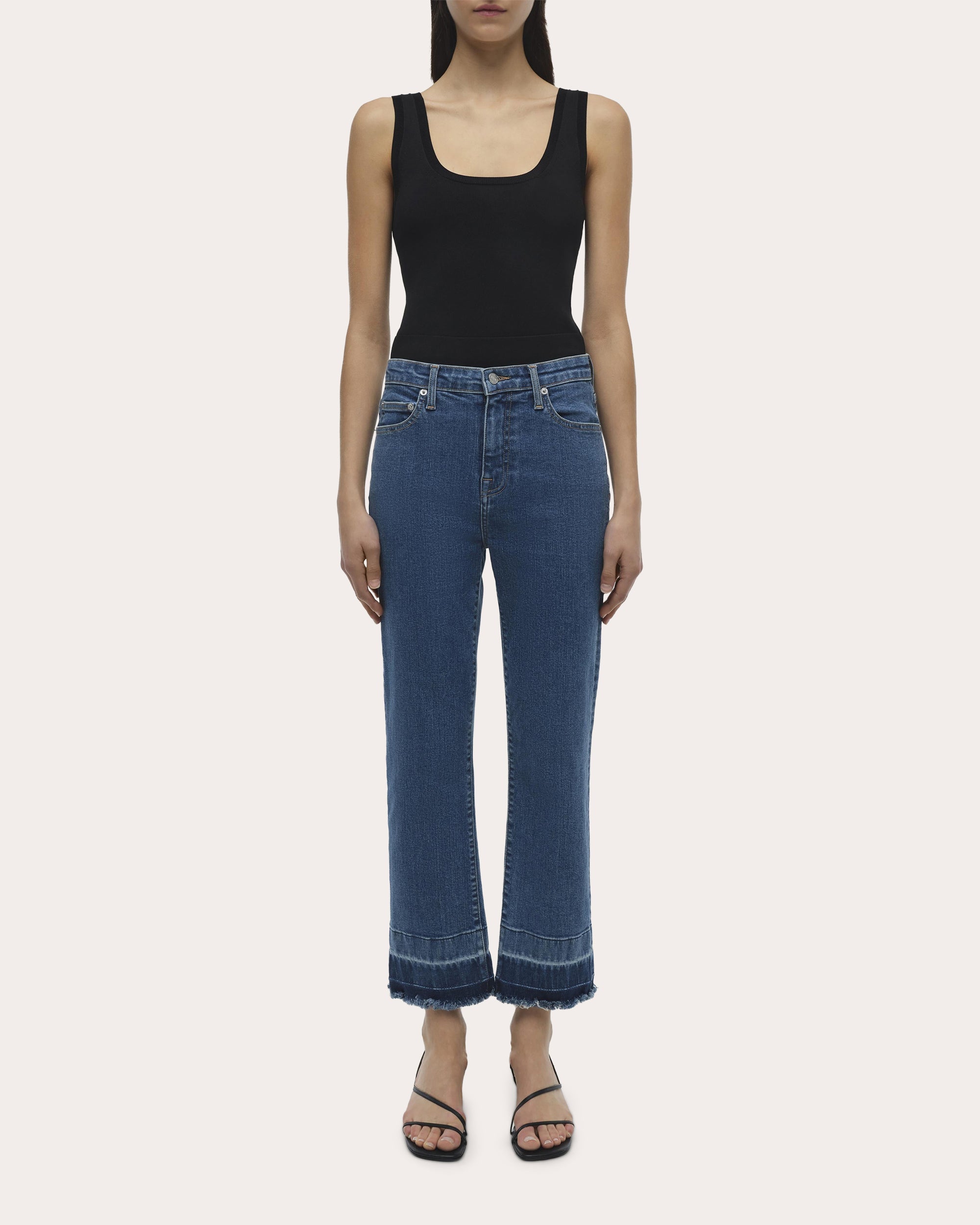 River High-Rise Straight-Leg Jeans