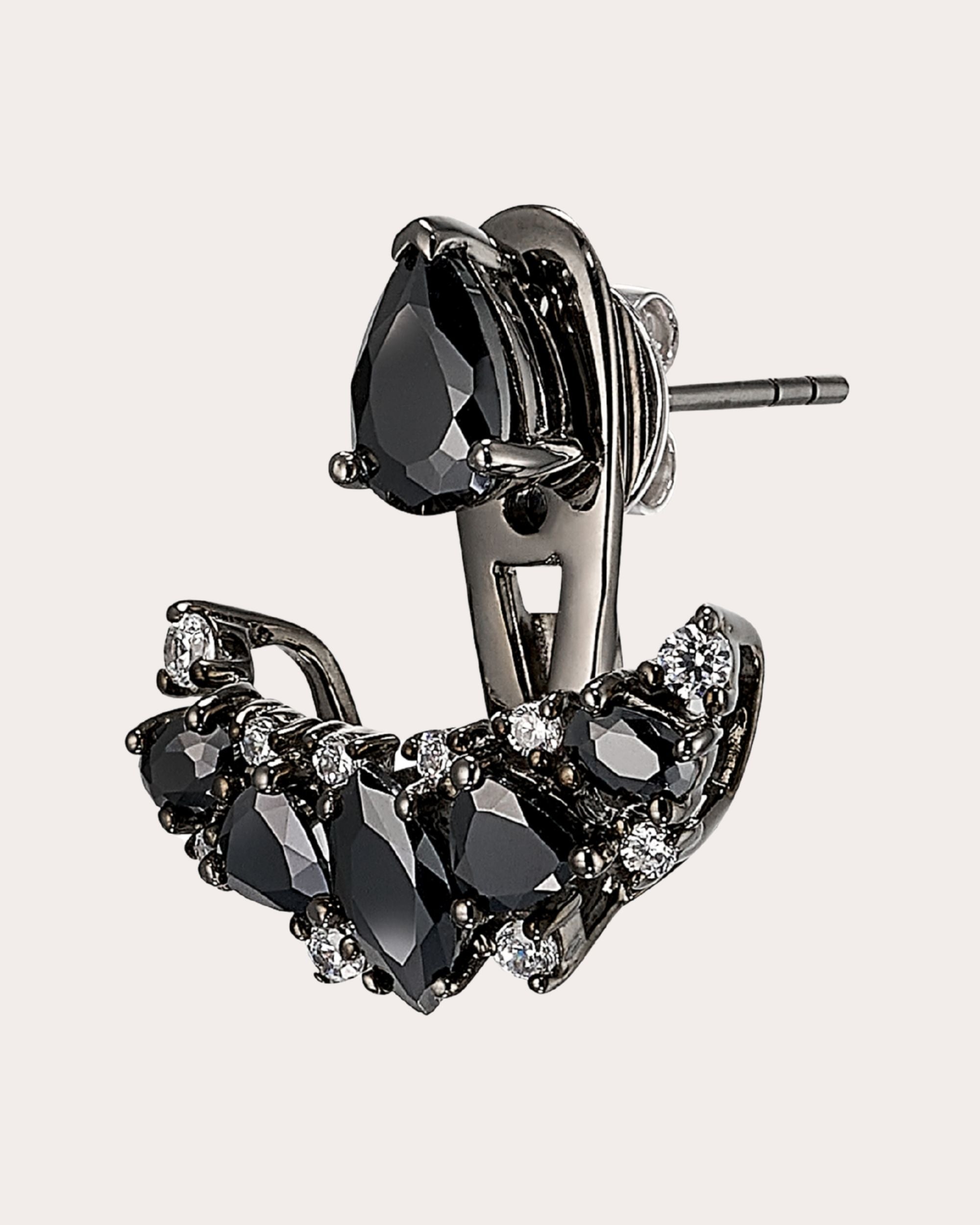 Black Diamond Twinkle Ear Jackets