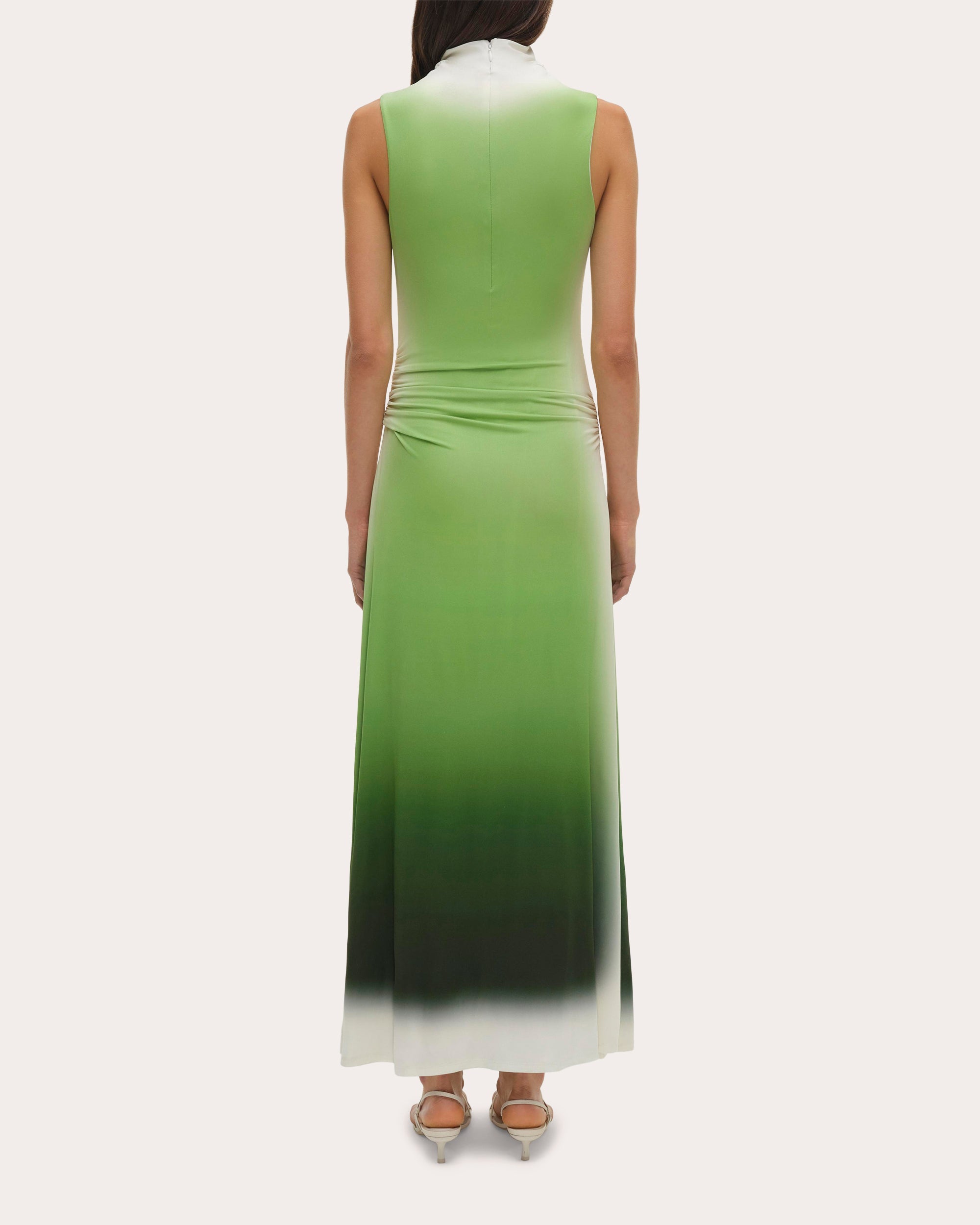 Aldina Ruched Ombré Jersey Maxi Dress