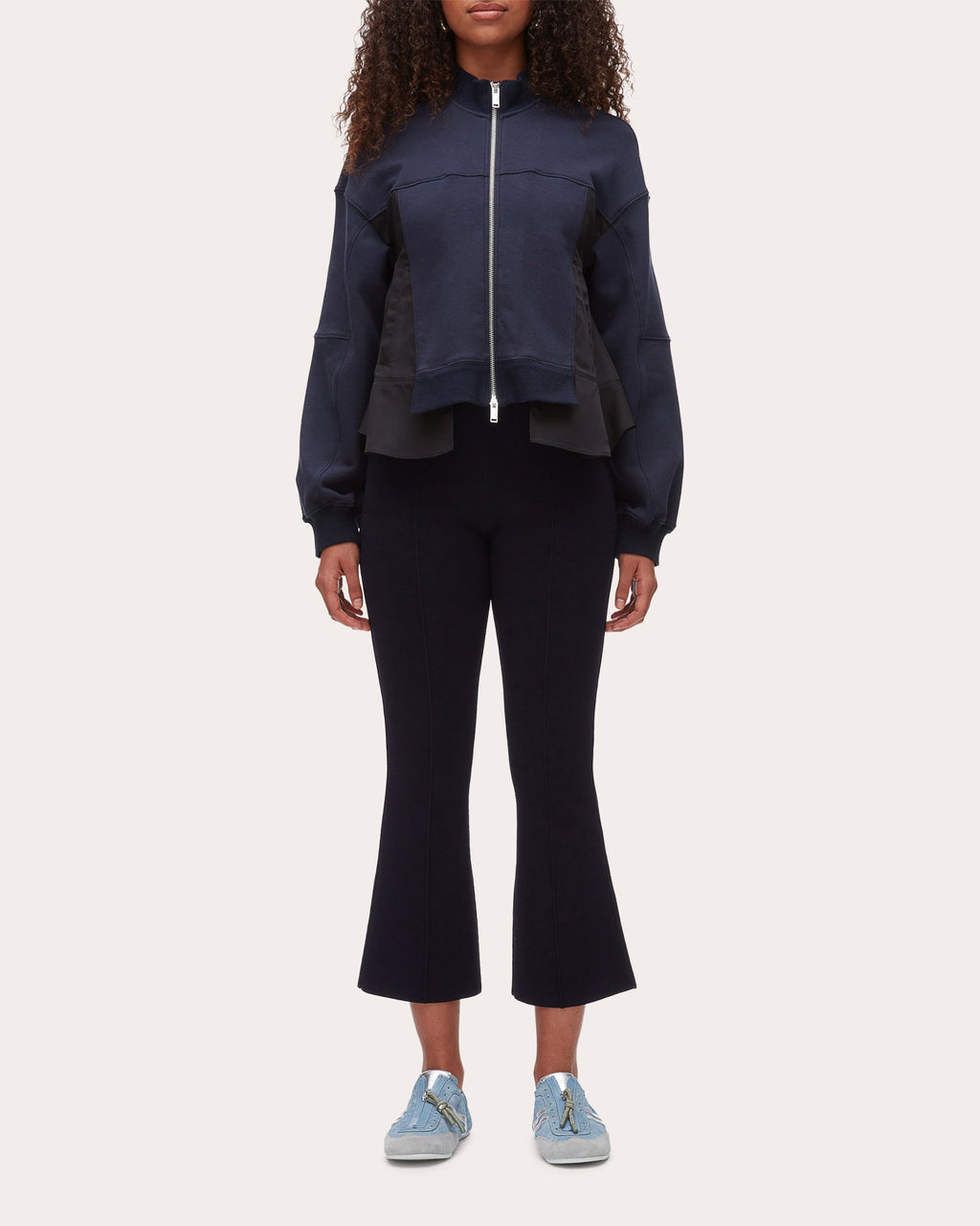 French Terry Ripstop Combo Zip Track Jacket