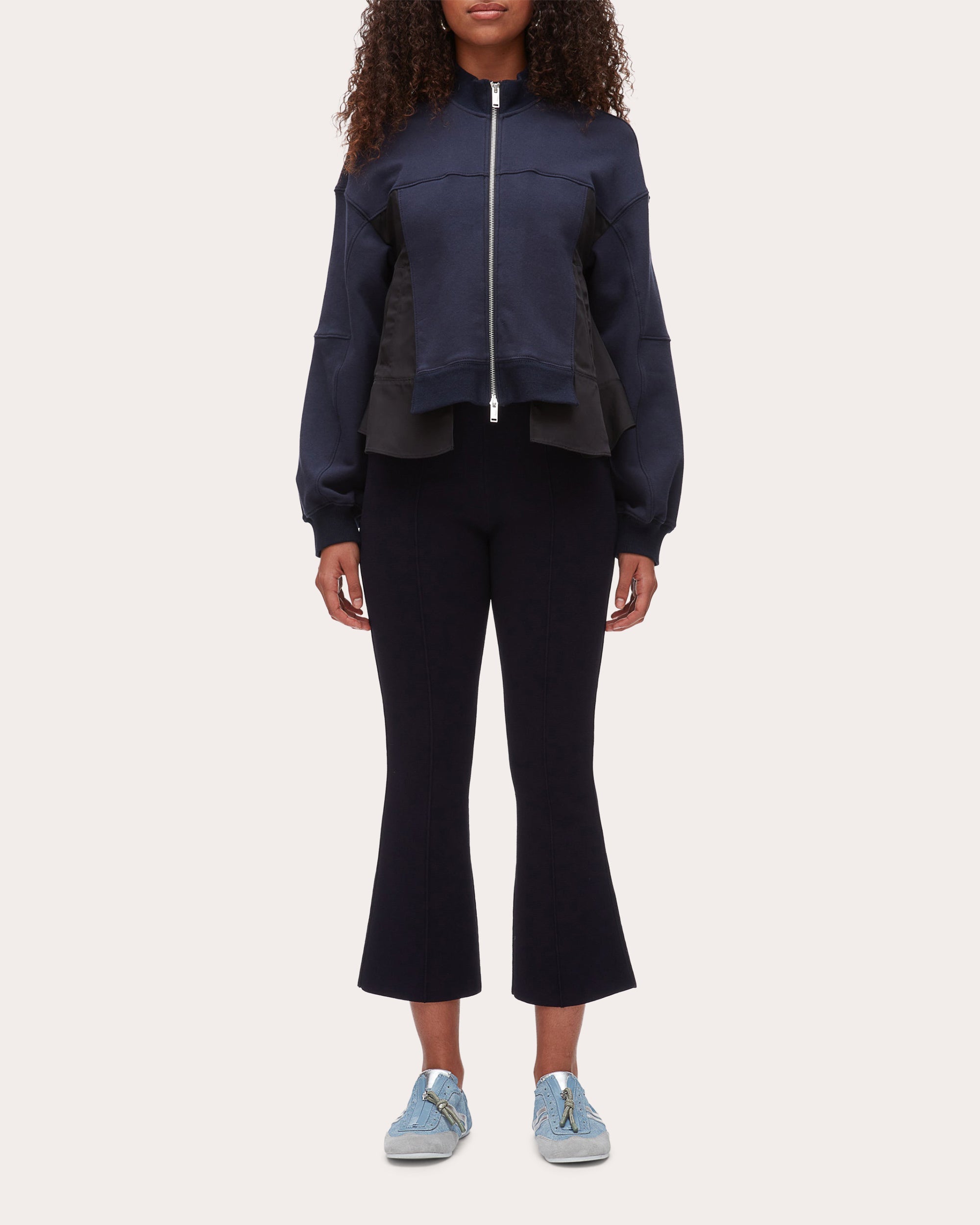 French Terry Ripstop Combo Zip Track Jacket