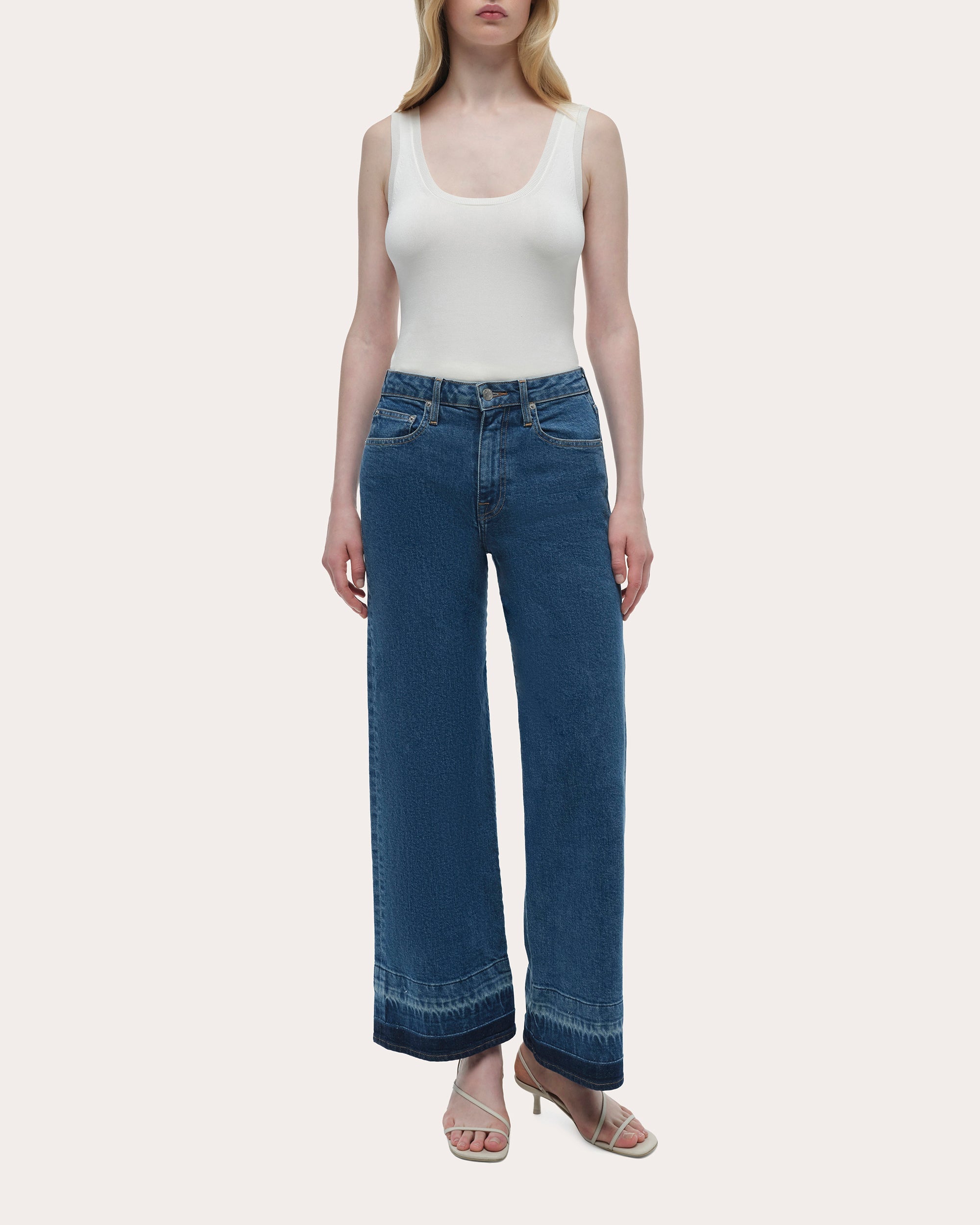 Jude Mid-Rise Wide-Leg Ankle Jeans