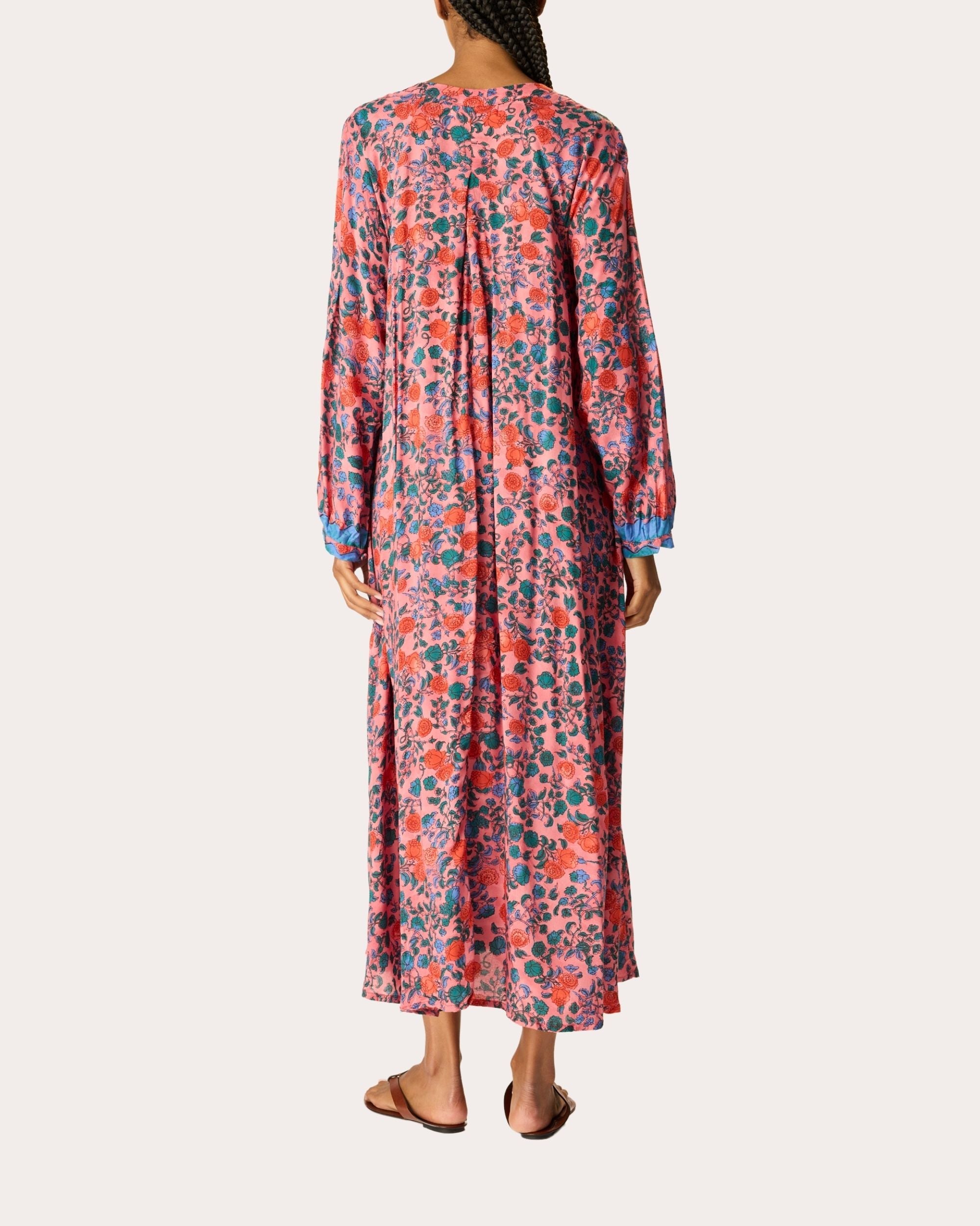 Fiore Floral Pleated Maxi Dress