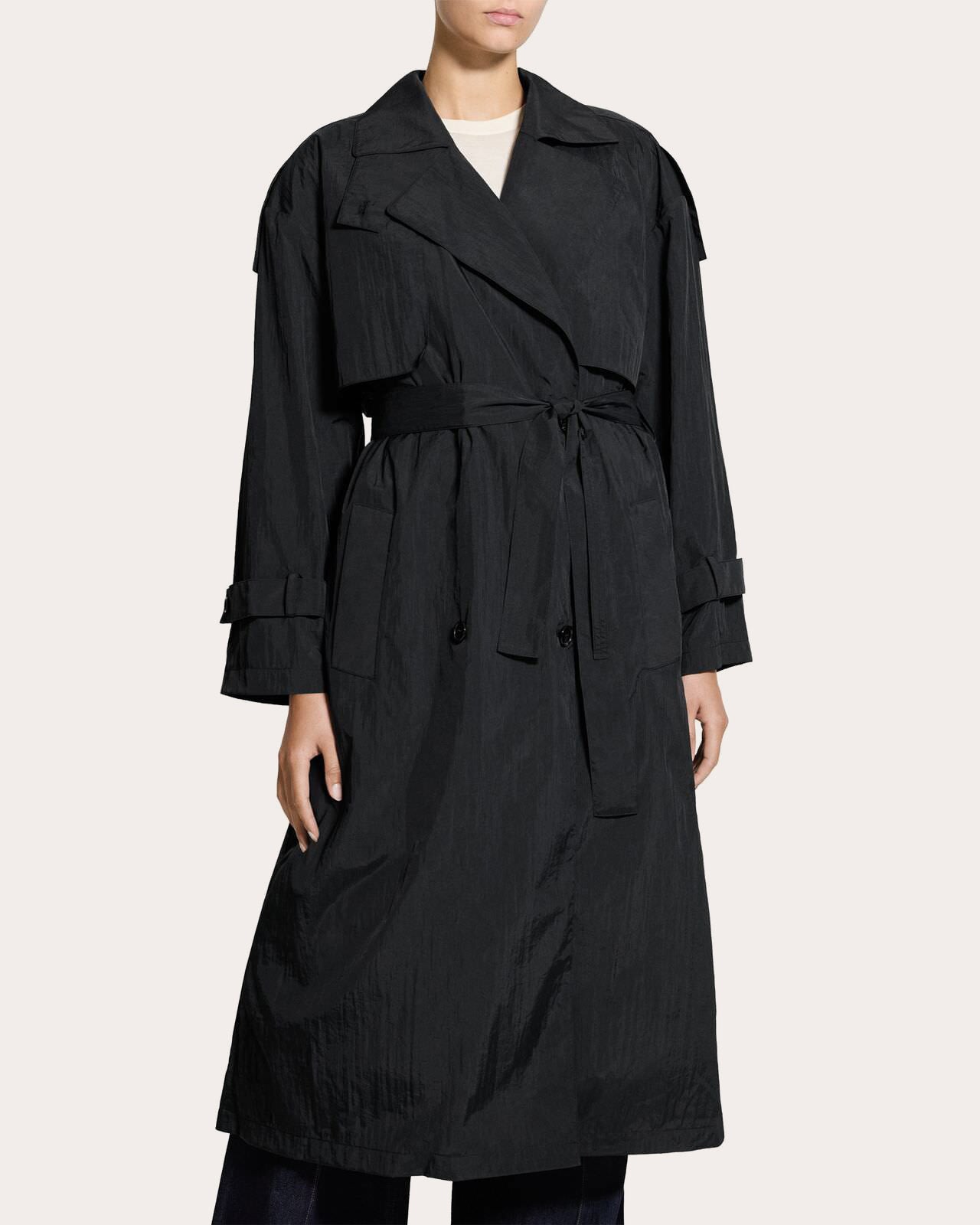 Recycled Nylon Airy Trench Coat