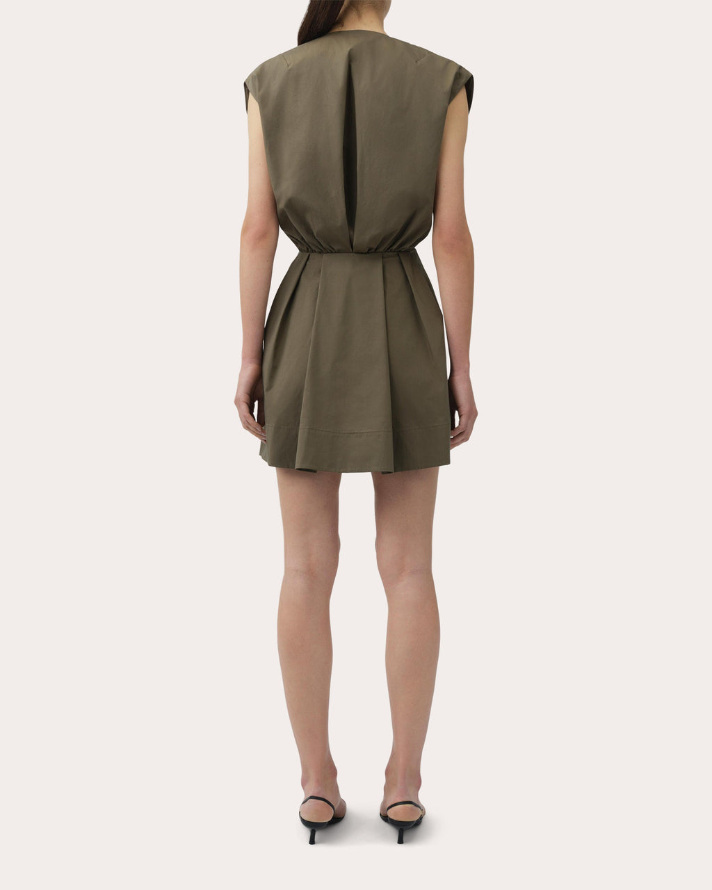 Sefi Pleated Poplin Mini Dress