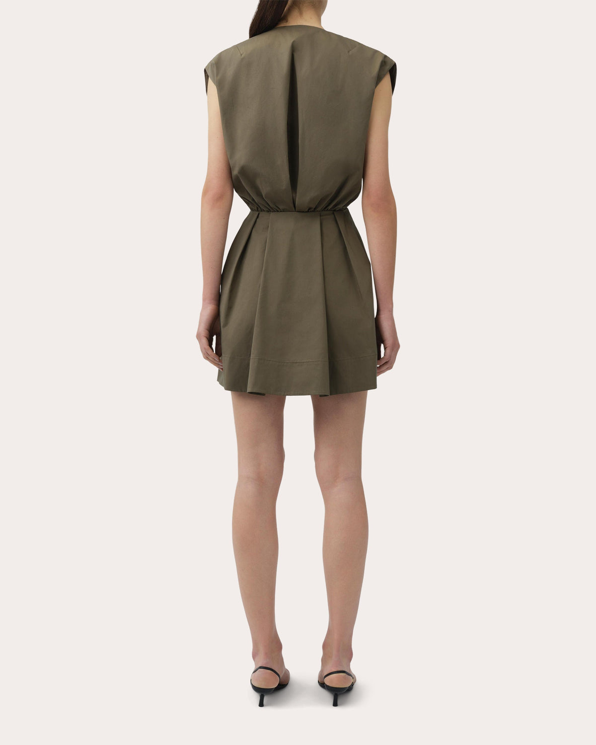 Sefi Pleated Poplin Mini Dress