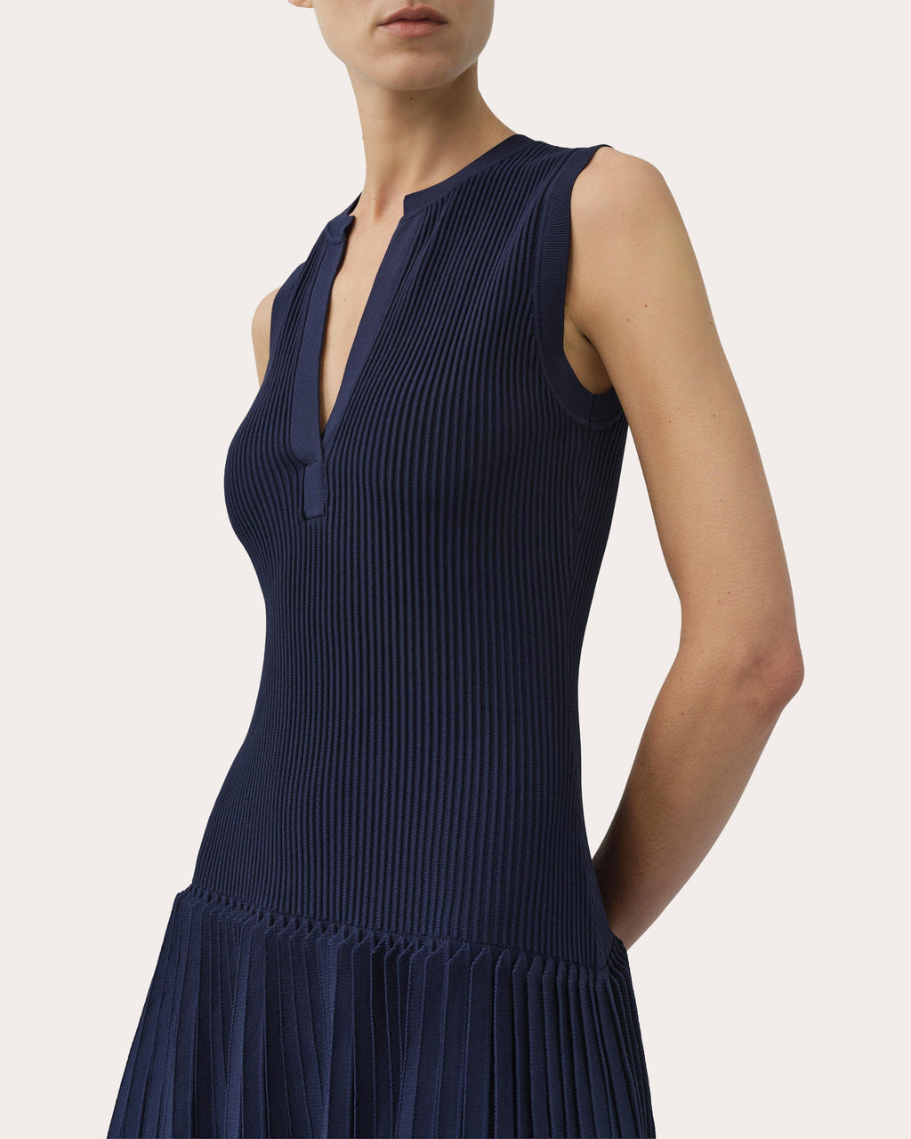 Levie Knit Drop-Waist Mini Dress