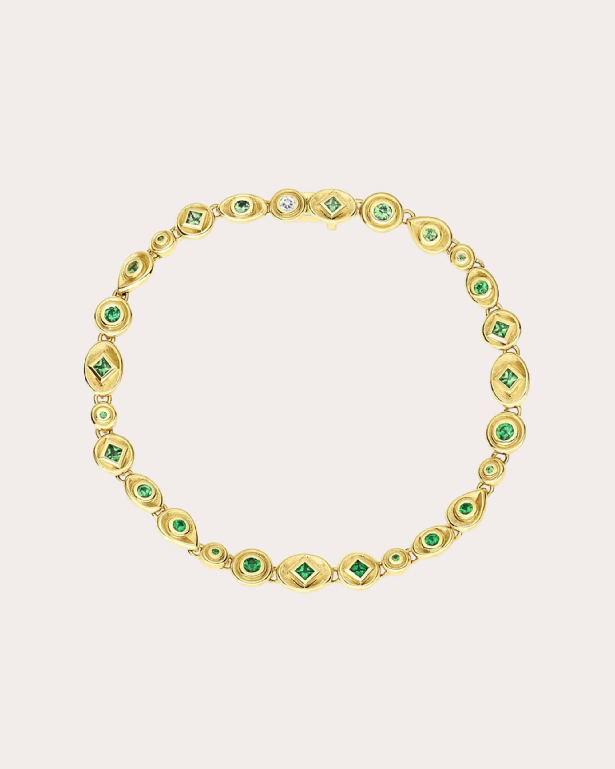 Stardust 18K Gold Tsavorite Bracelet