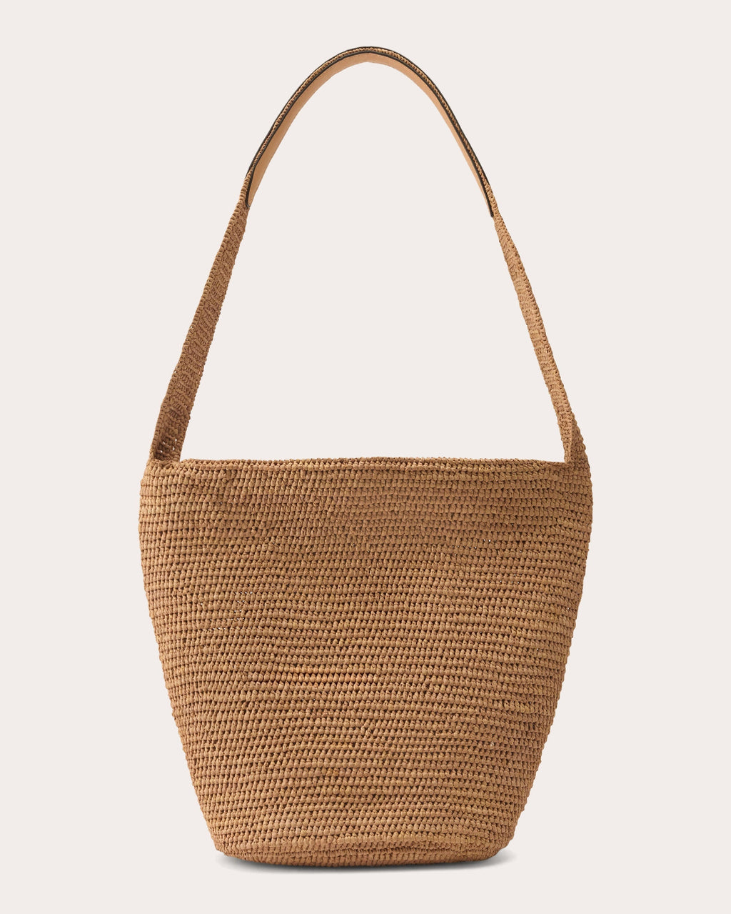 Yala Crocheted Raffia Drawstring Sac Bag