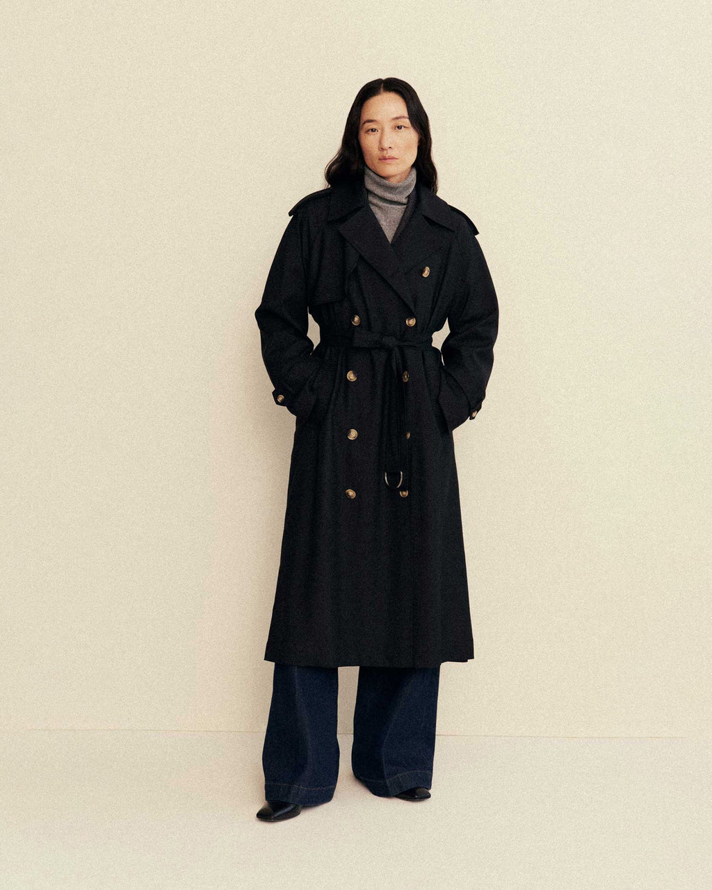 Seasonless Wool Classic Trench Coat
