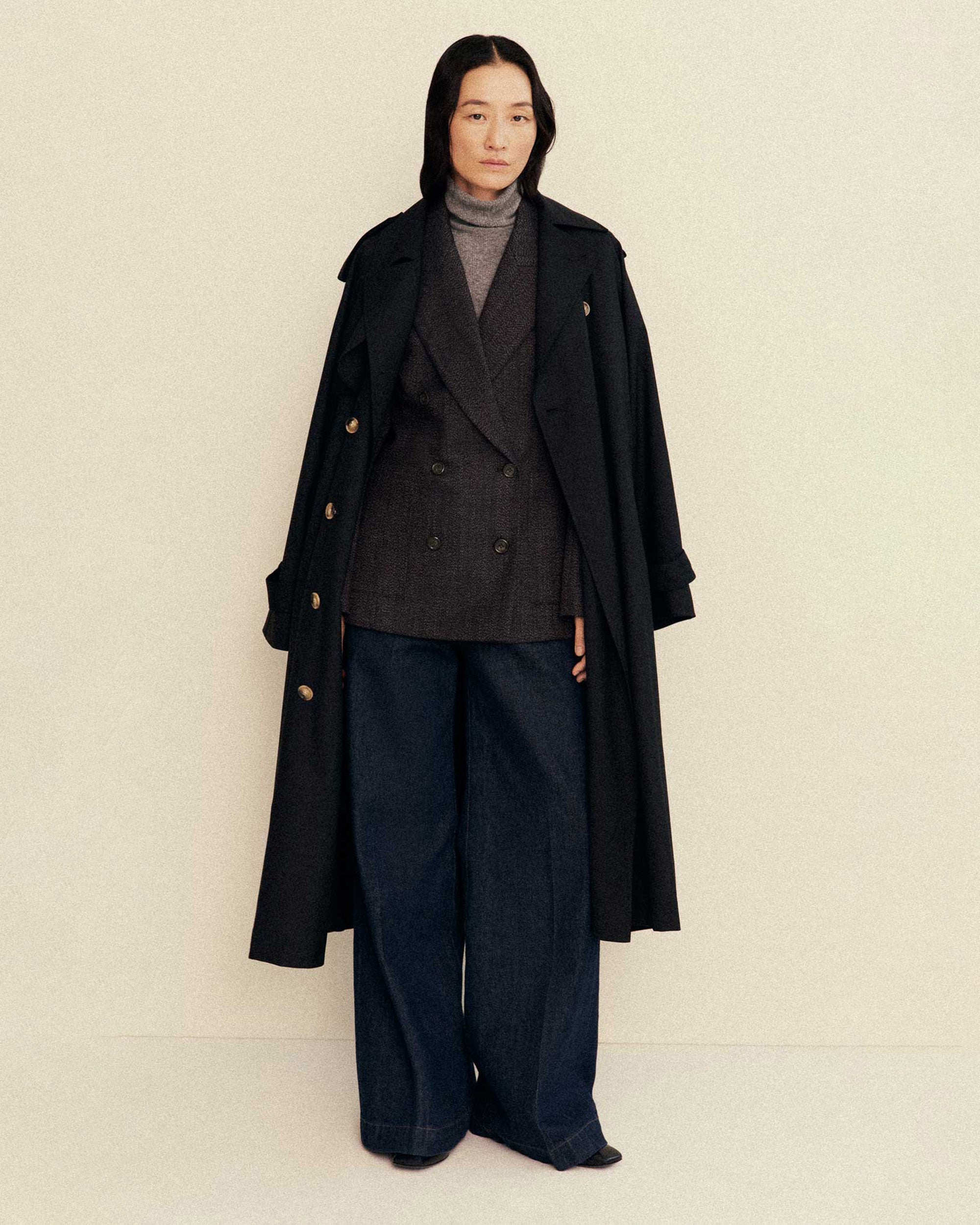 Seasonless Wool Classic Trench Coat