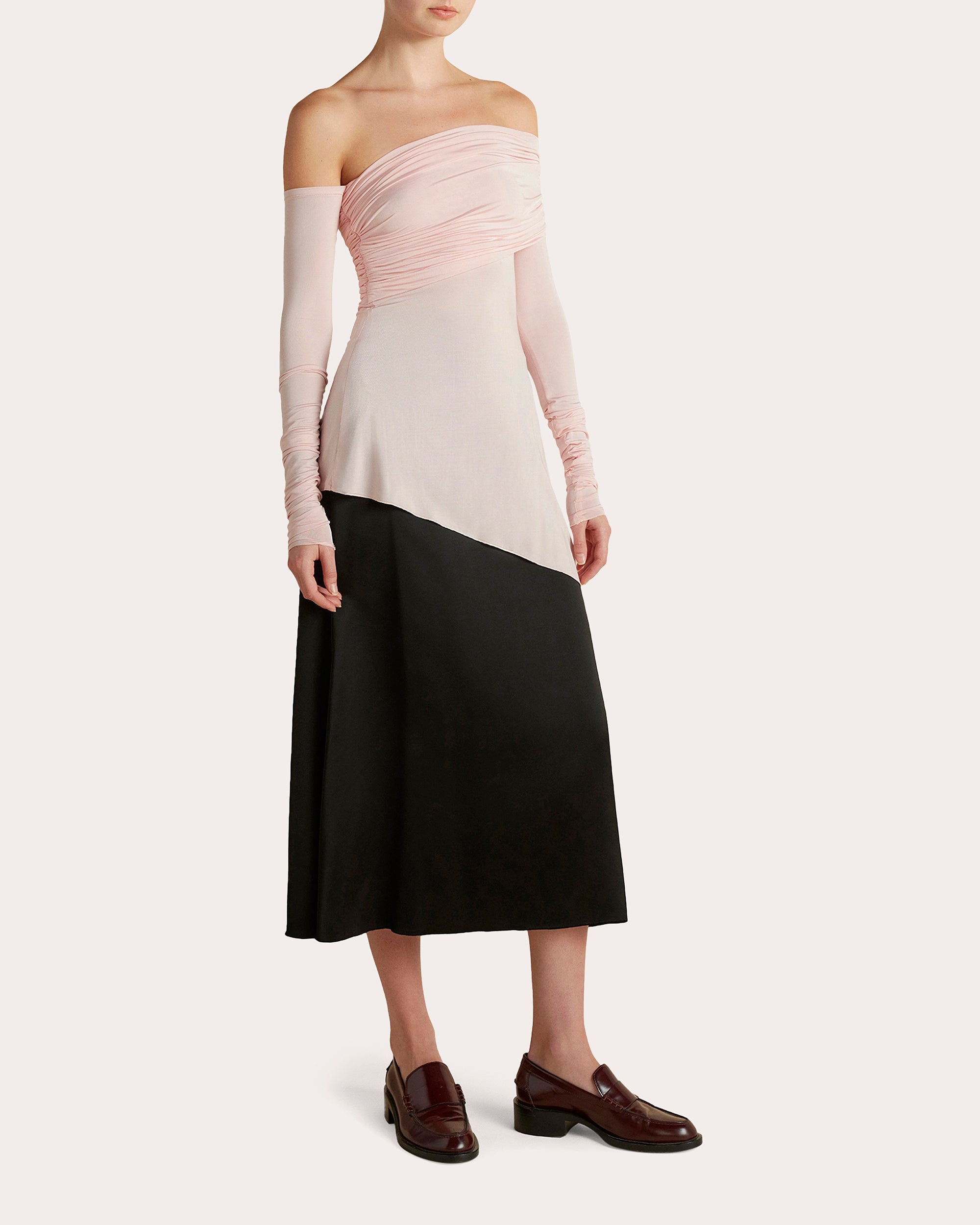Jersey Draped Asymmetric Top