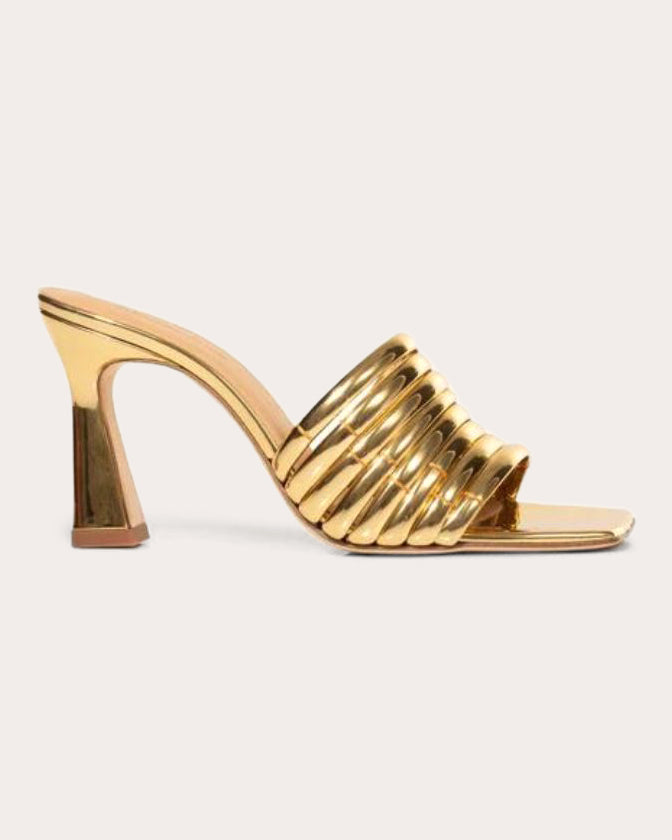 Ace Metallic Leather Mule