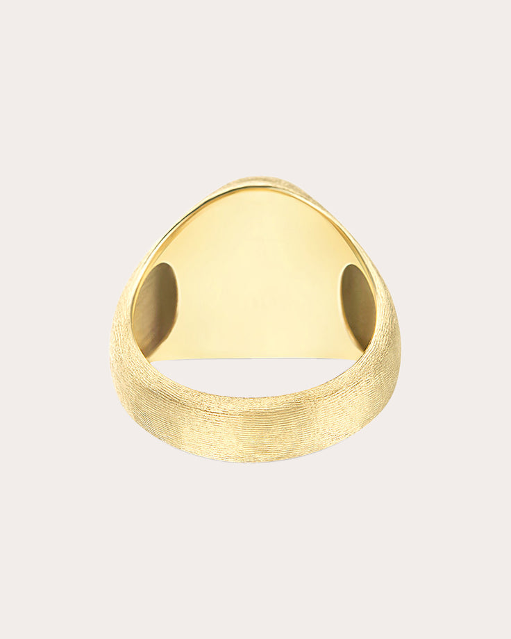 Mother of Pearl & 18k Gold Small Dolce Vita Ring