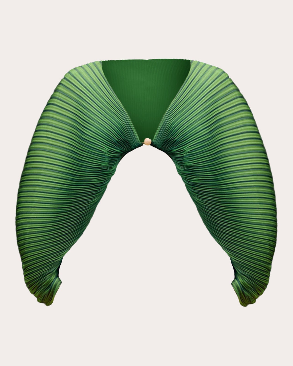 Balu Stripe Satin Pleated Crop Top