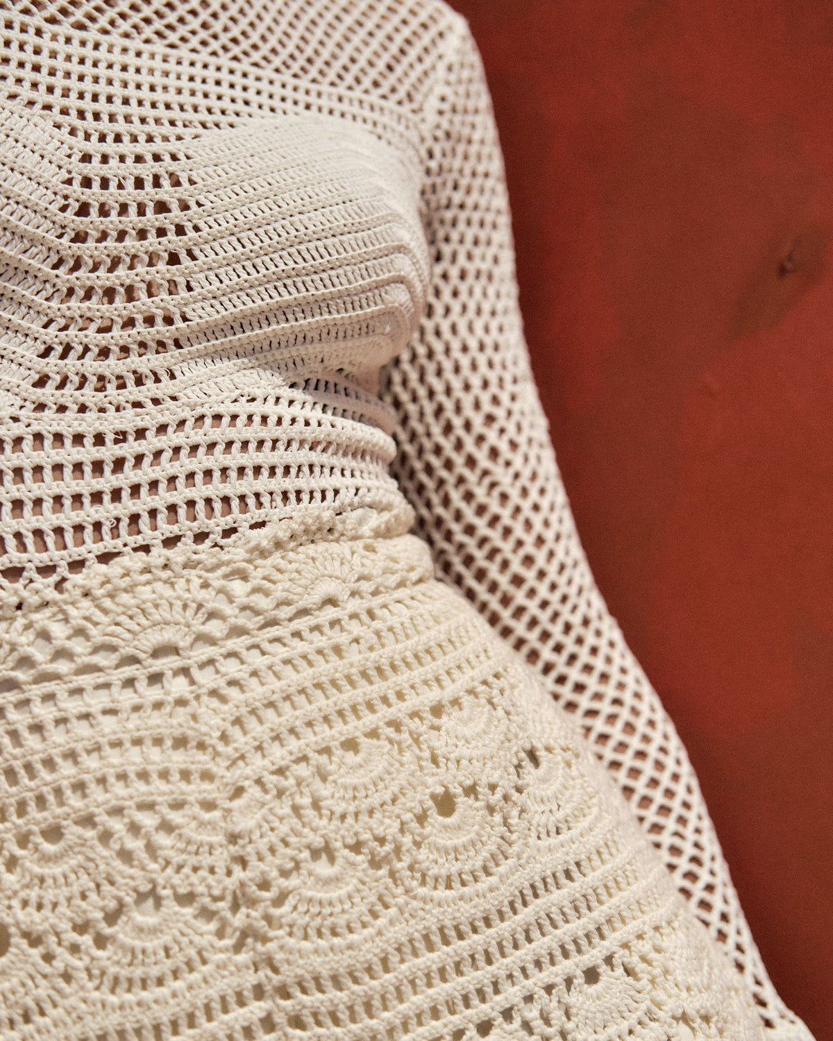 Muna Crocheted Mock Neck Bodysuit