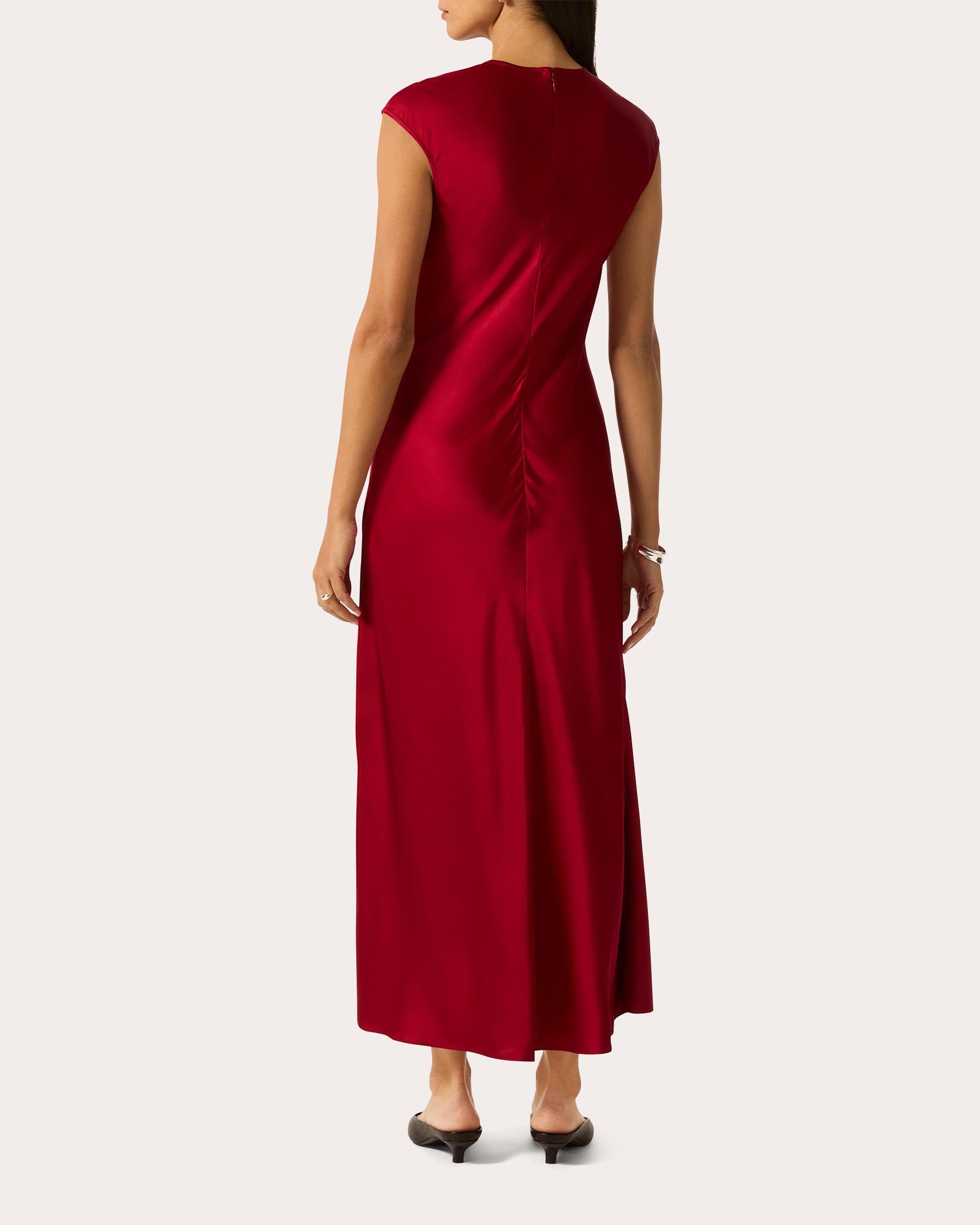 Silk Charmeuse Bias-Cut Slip Dress