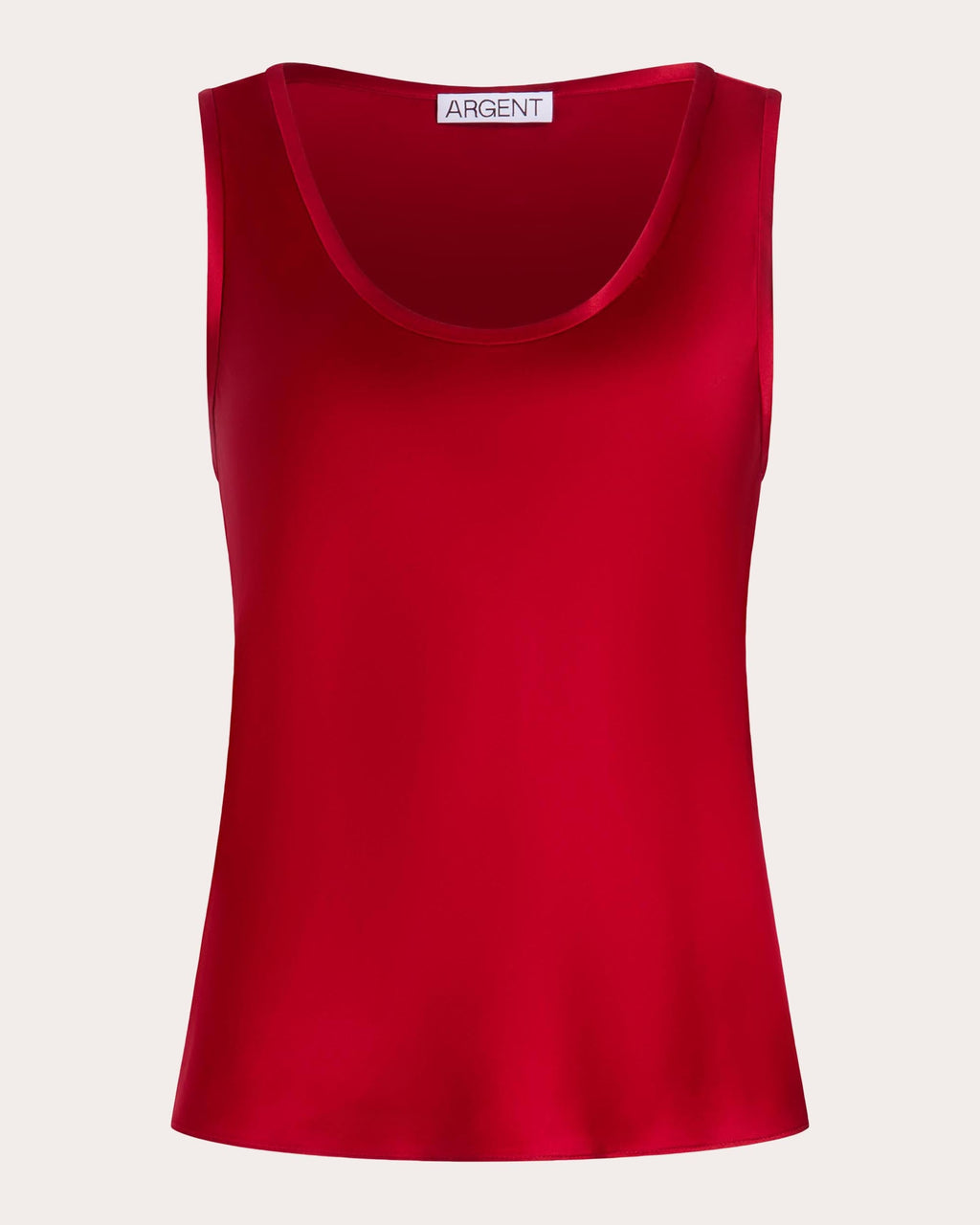 Silk Charmeuse Scoop Neck Tank Top