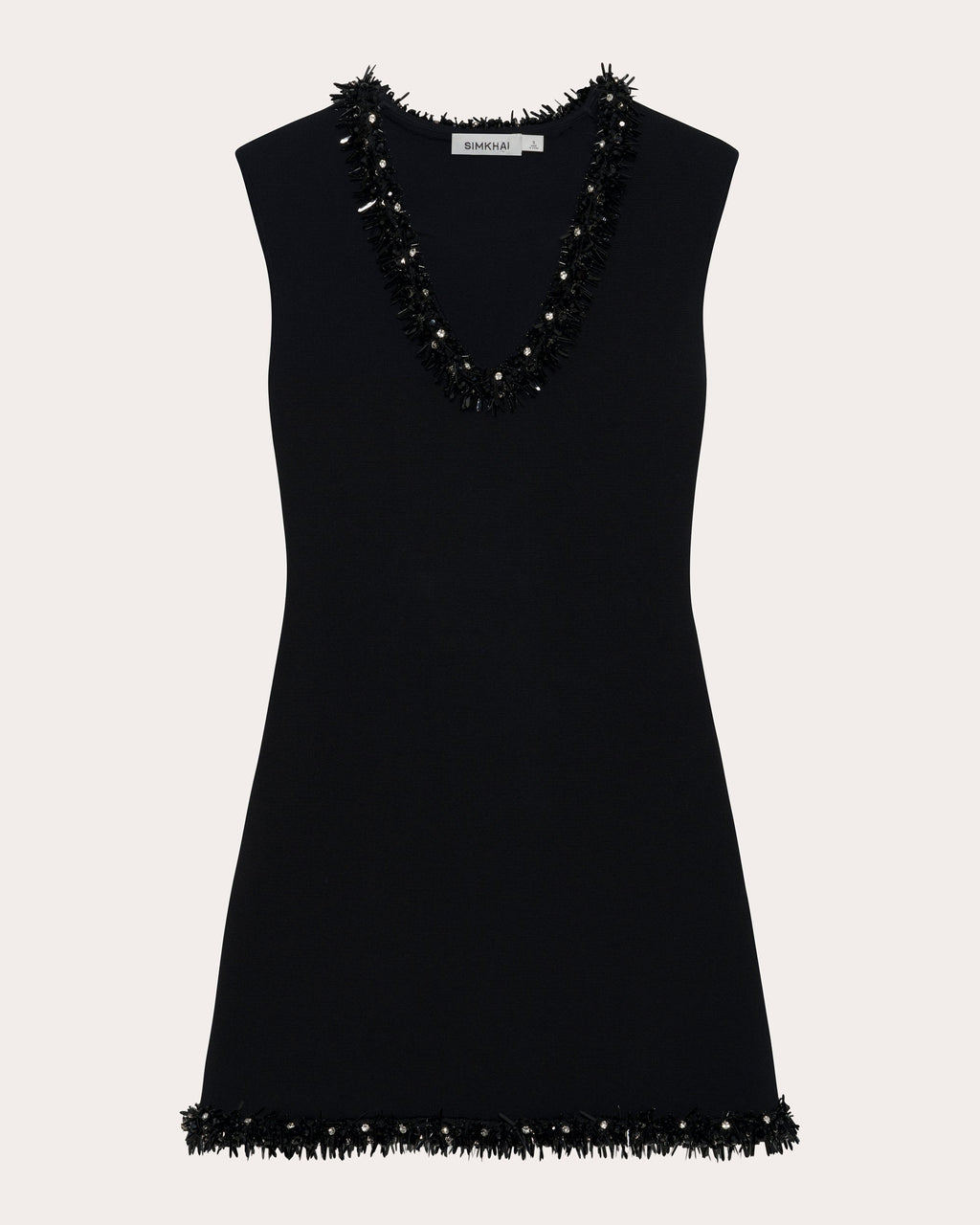 Suki Beaded Compact Knit Mini Dress