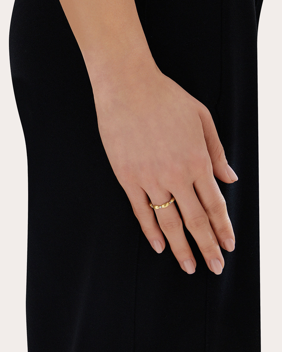 Diamond & 18k Gold Élite Boules Ring