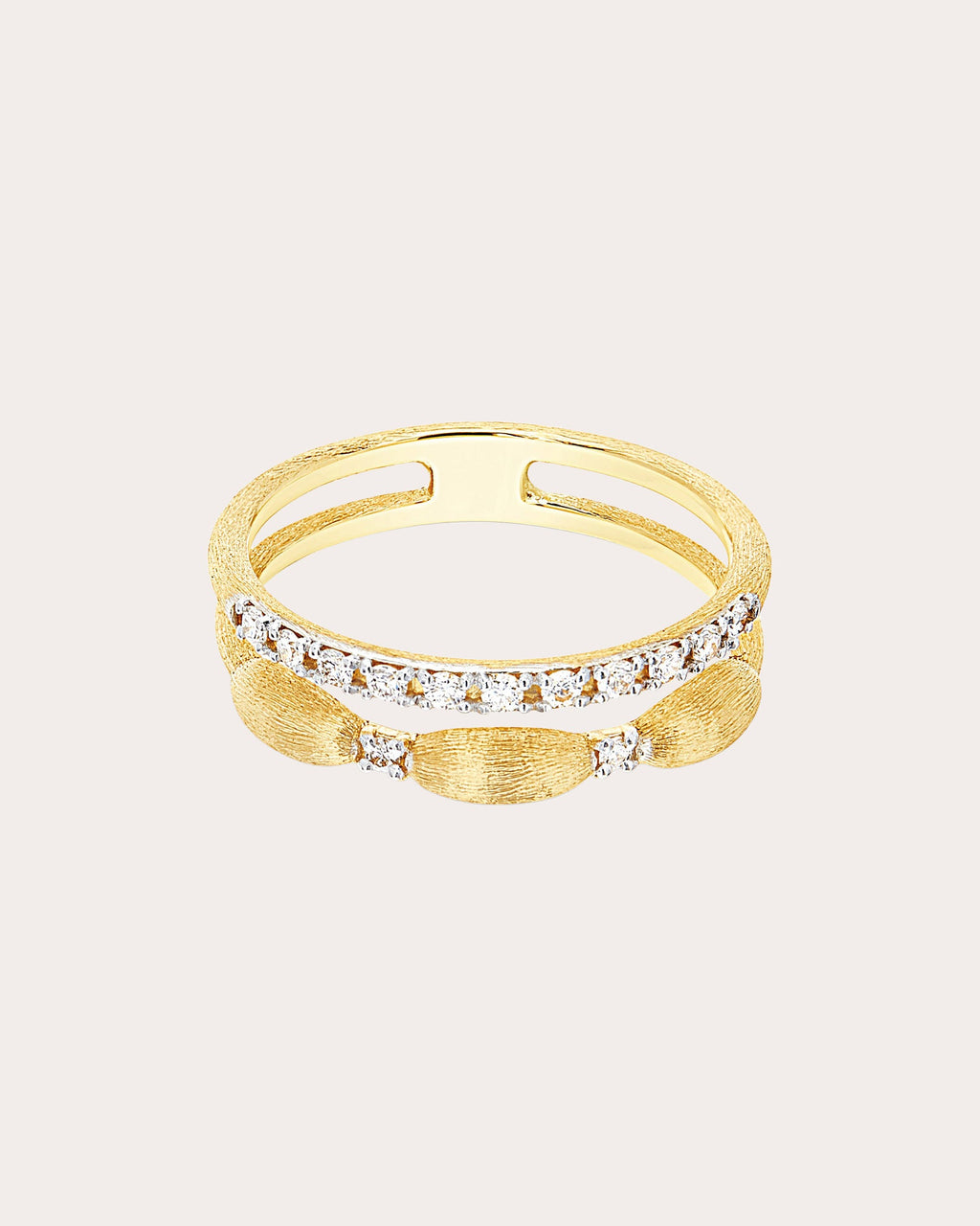 Diamond & 18k Gold Élite Double-Band Ring