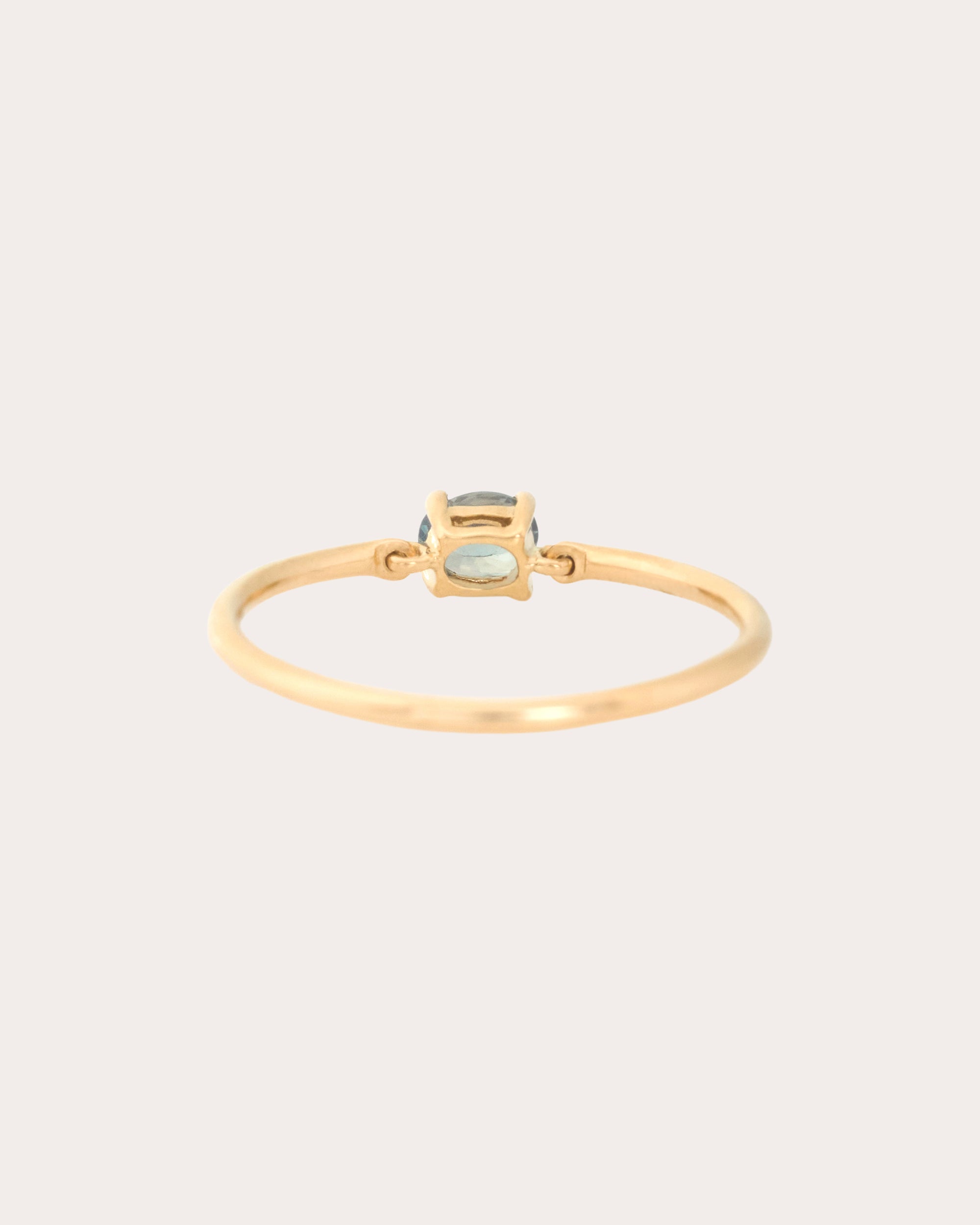 Alexandrite & Diamond Petite Circle Ring