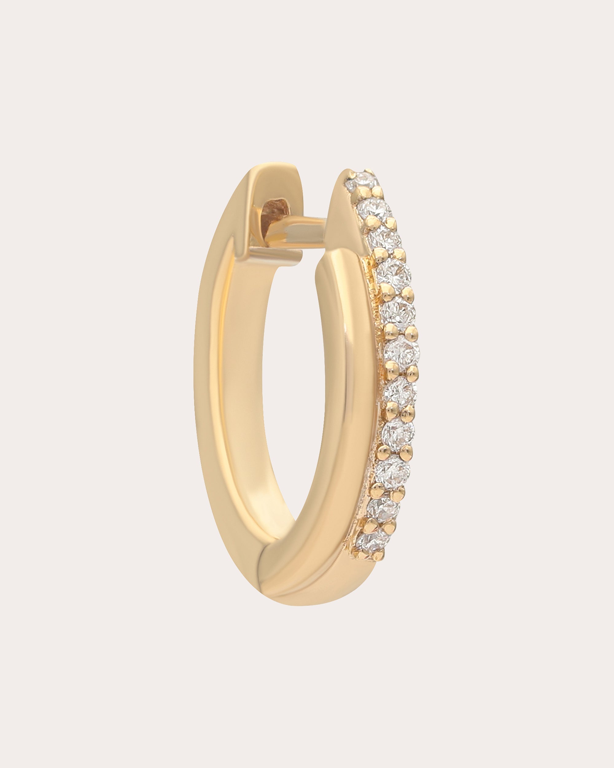 Diamond & 14k Gold Aliya Ethereal Huggie Earrings