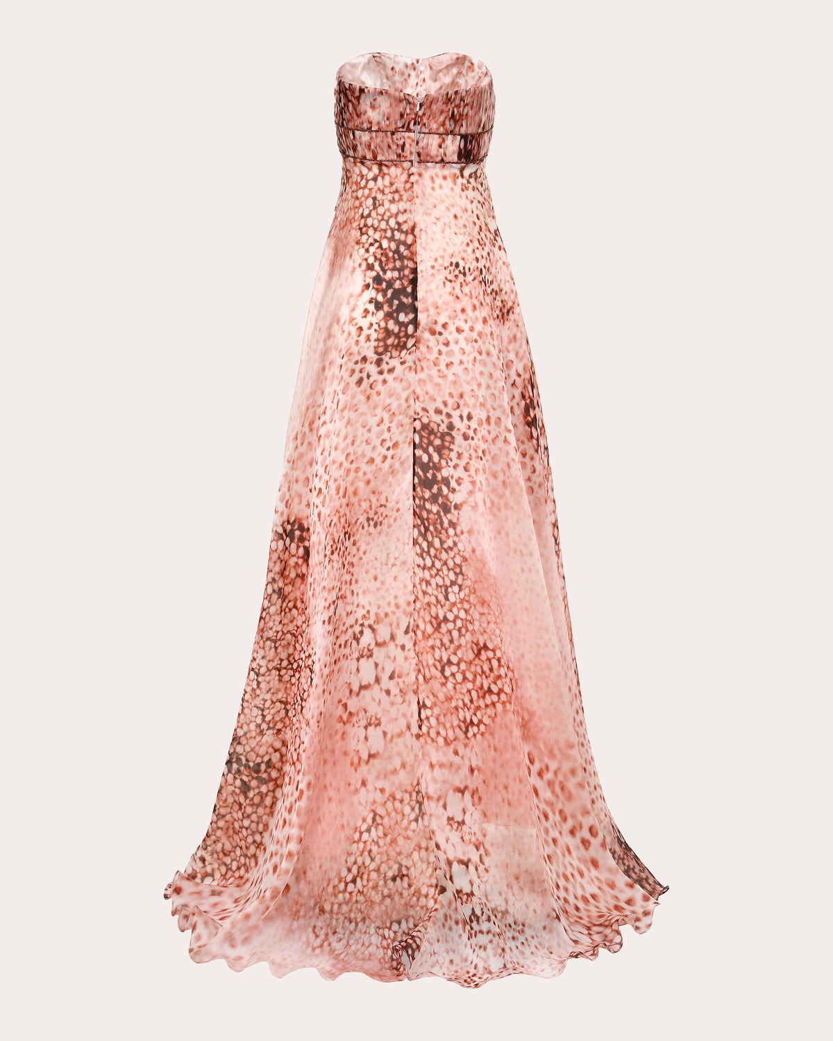 Amapola Printed Silk Empire-Waist Gown