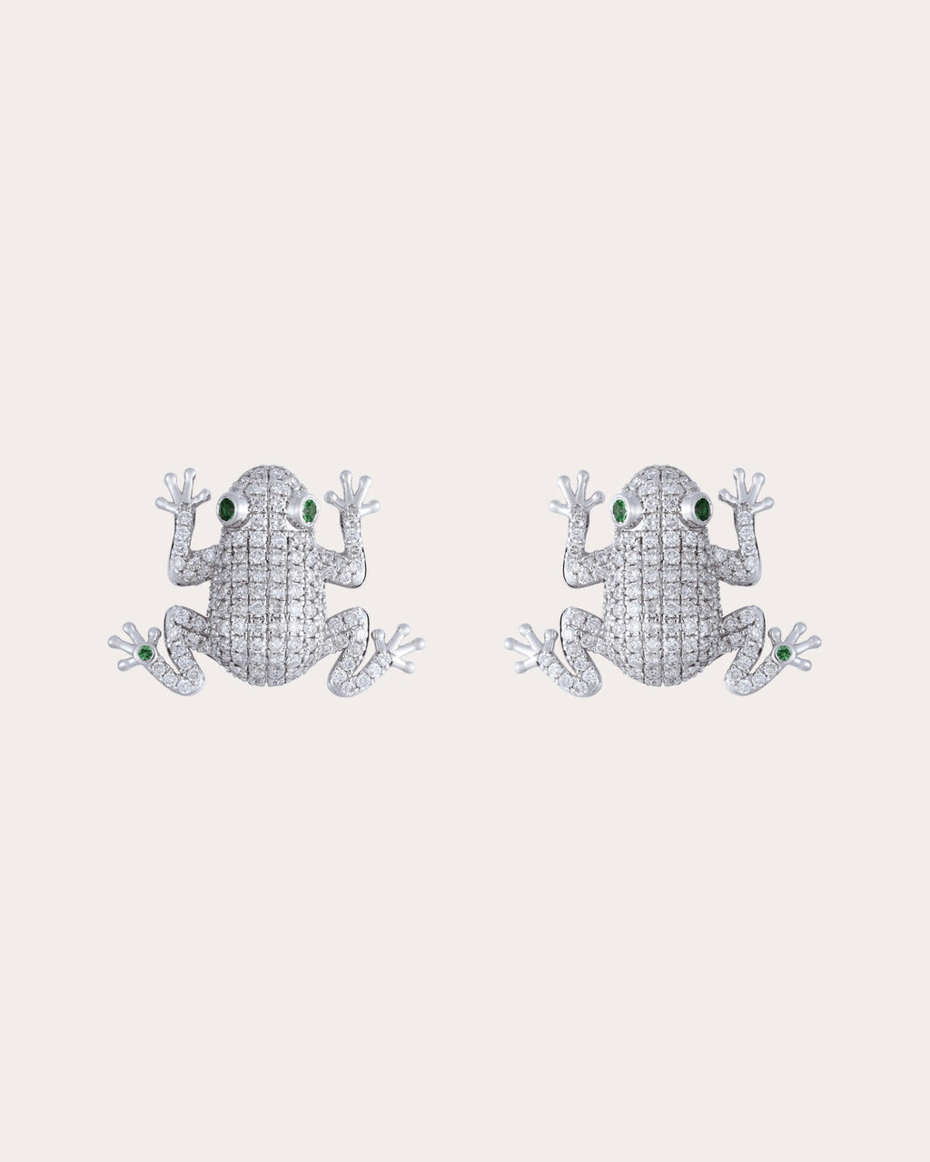 Diamond Amazonica Frog Stud Earrings