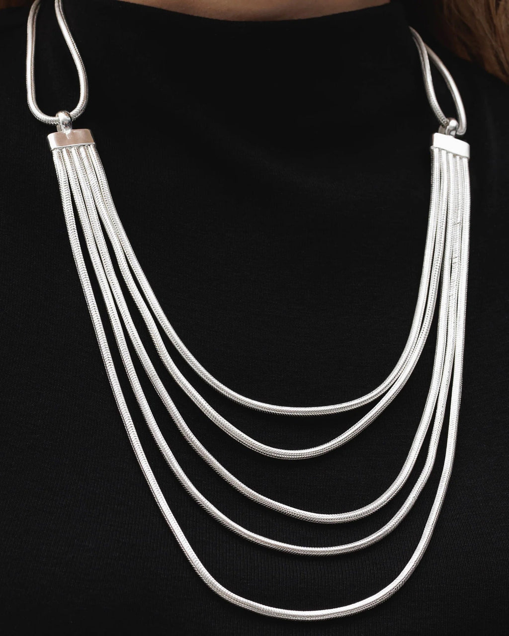 Ameena Cascading Chain Necklace