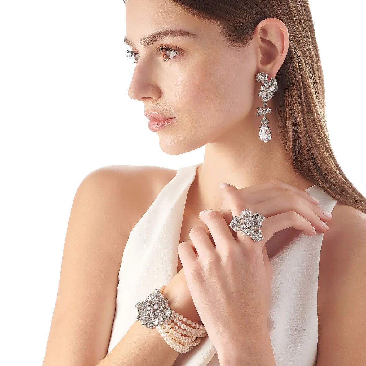 Mini Bloomingdale 18K Gold and Rhodium Vermeil Lab-Grown Diamond Ring