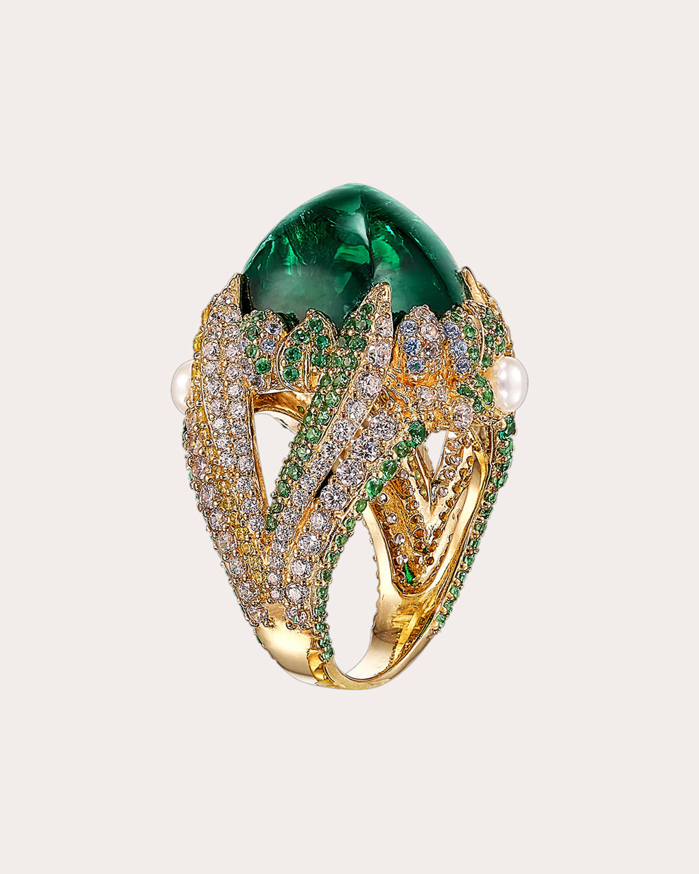 Emerald Sugarloaf Berry Ring
