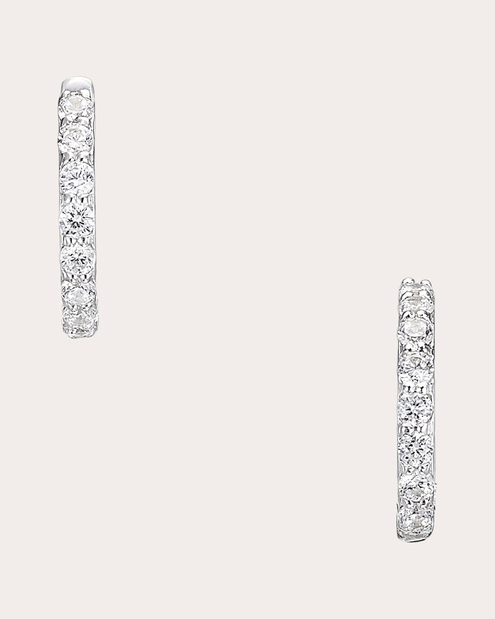 Diamond Asscher Hoop Earrings
