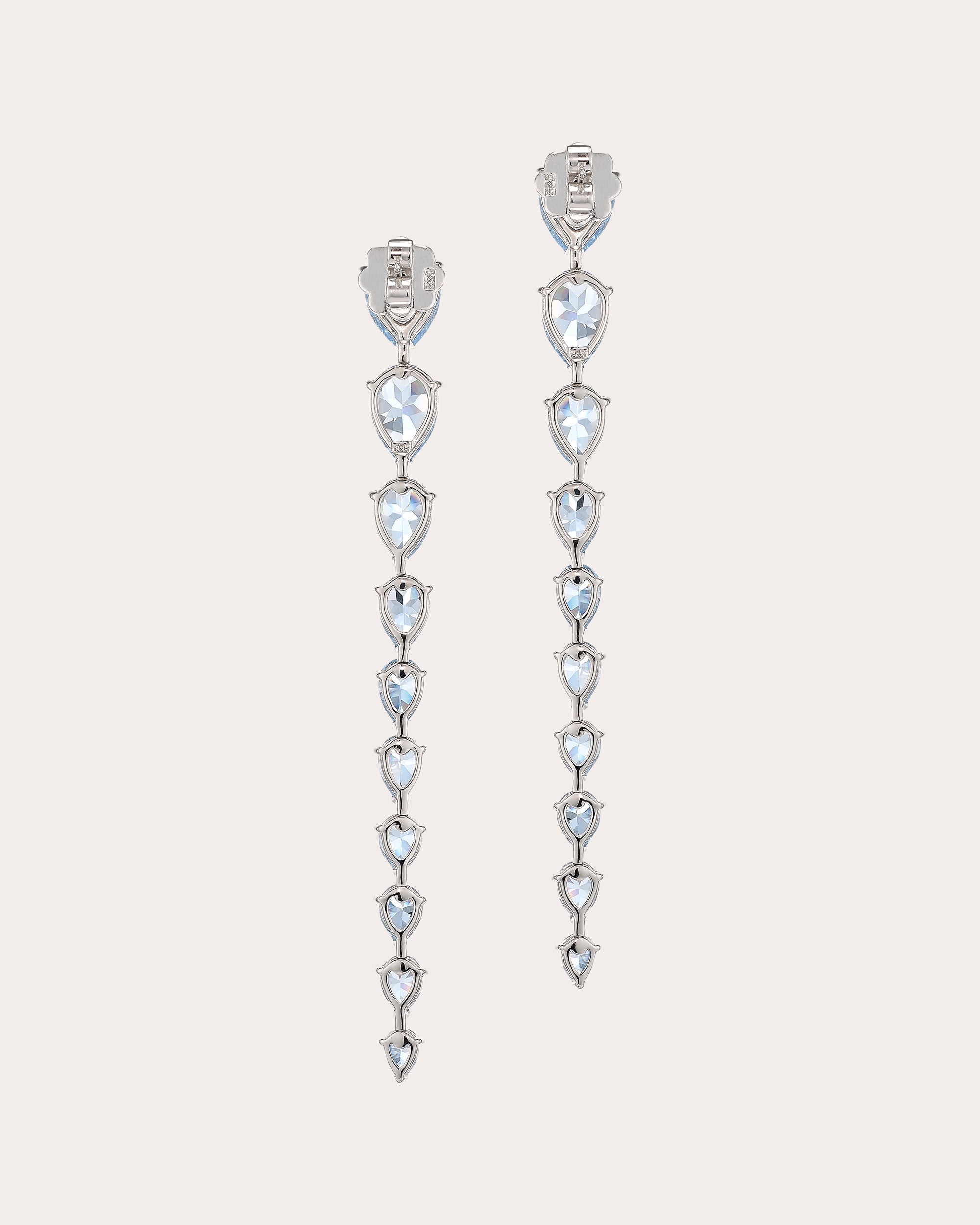 Baby Blue Aquamarine Nova Drop Earrings
