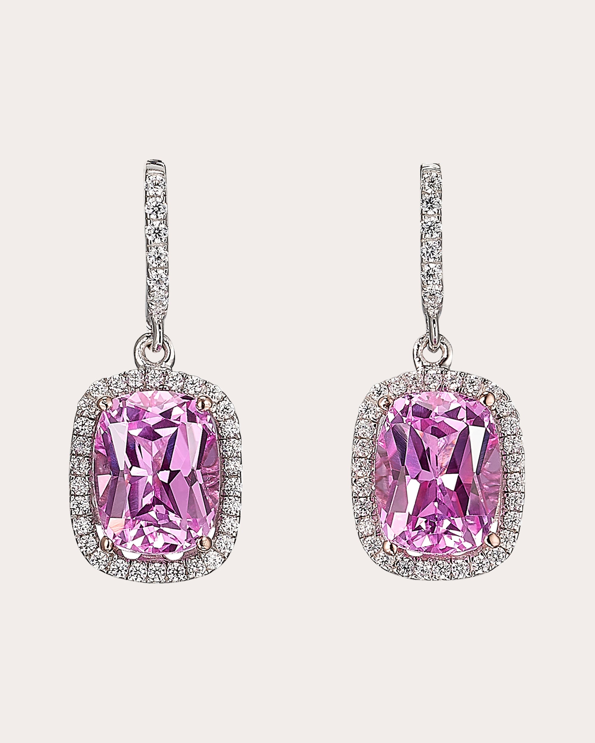 Comet 18K Gold and Rhodium Vermeil Lab-Grown Sapphire and Diamond Earrings