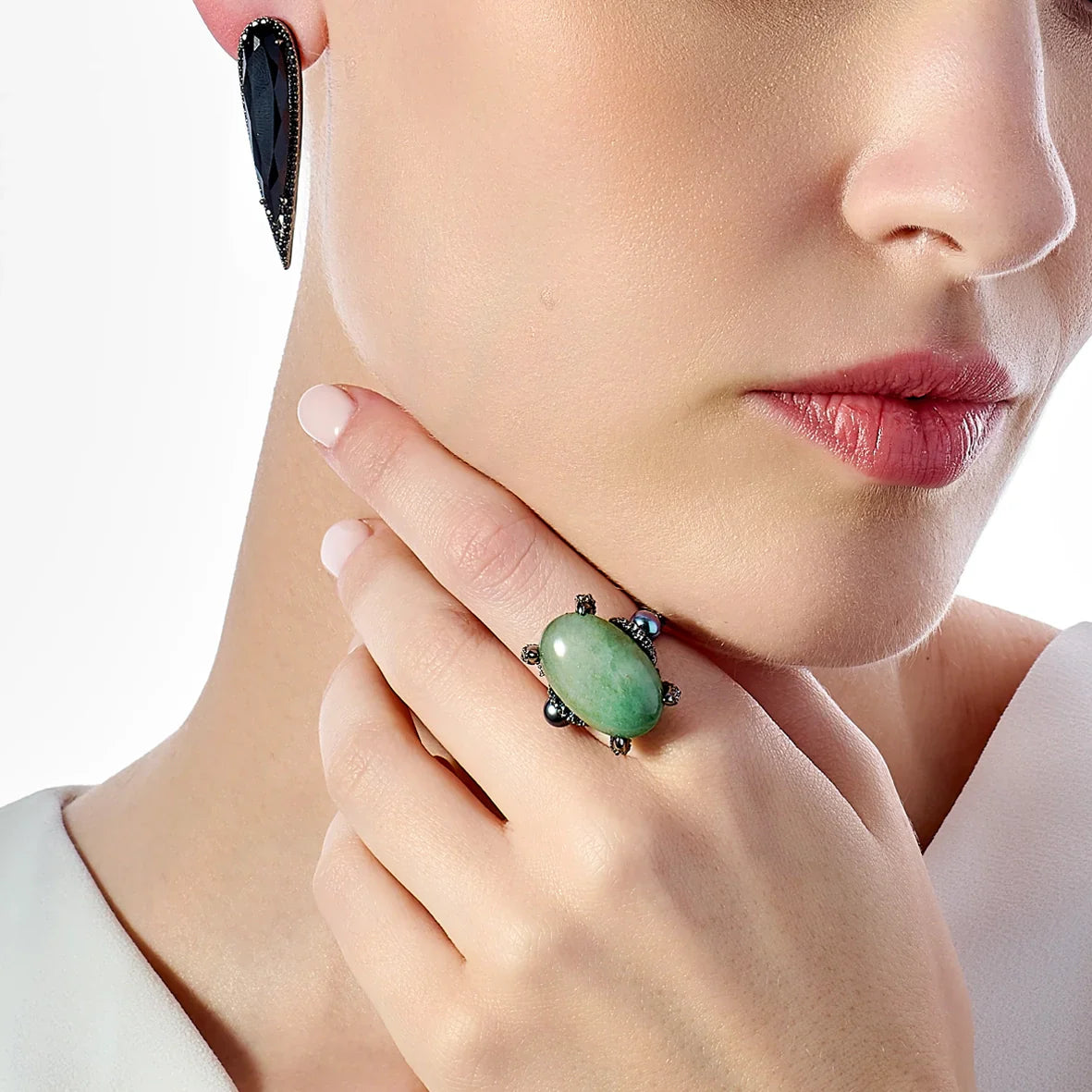 Black Diamond Glimmer Drop Earrings