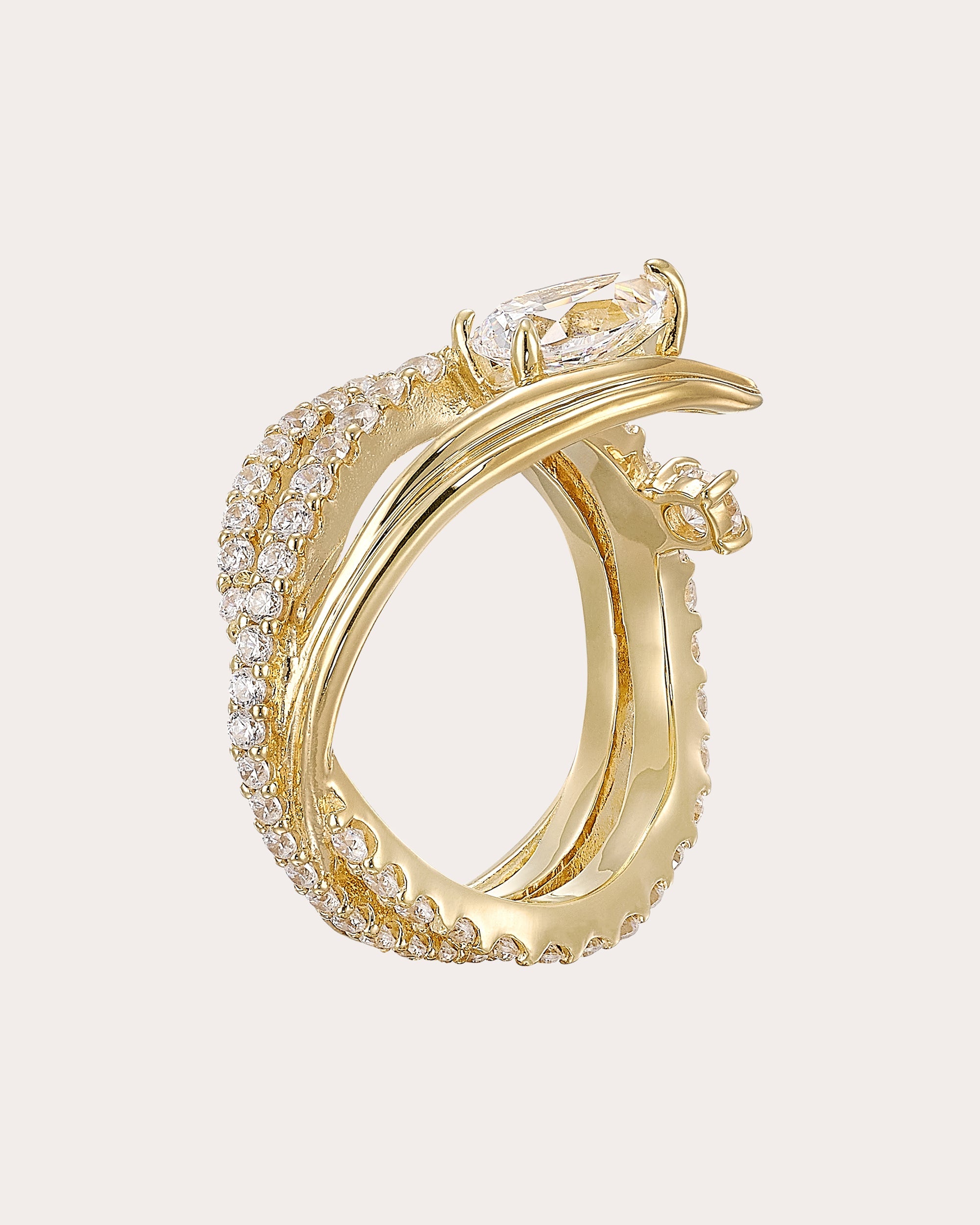 Diamond Blades of Grass Ring