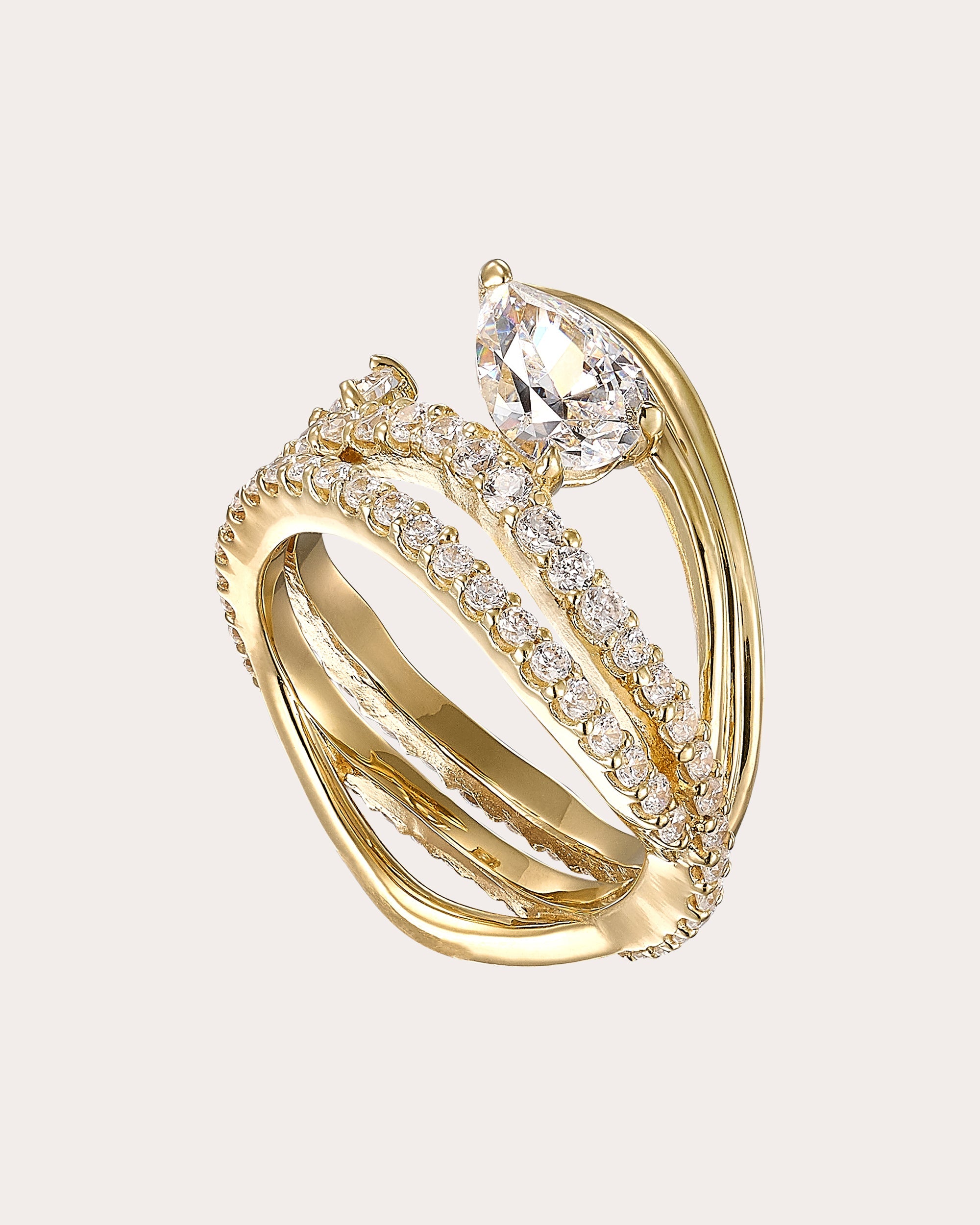 Diamond Blades of Grass Ring