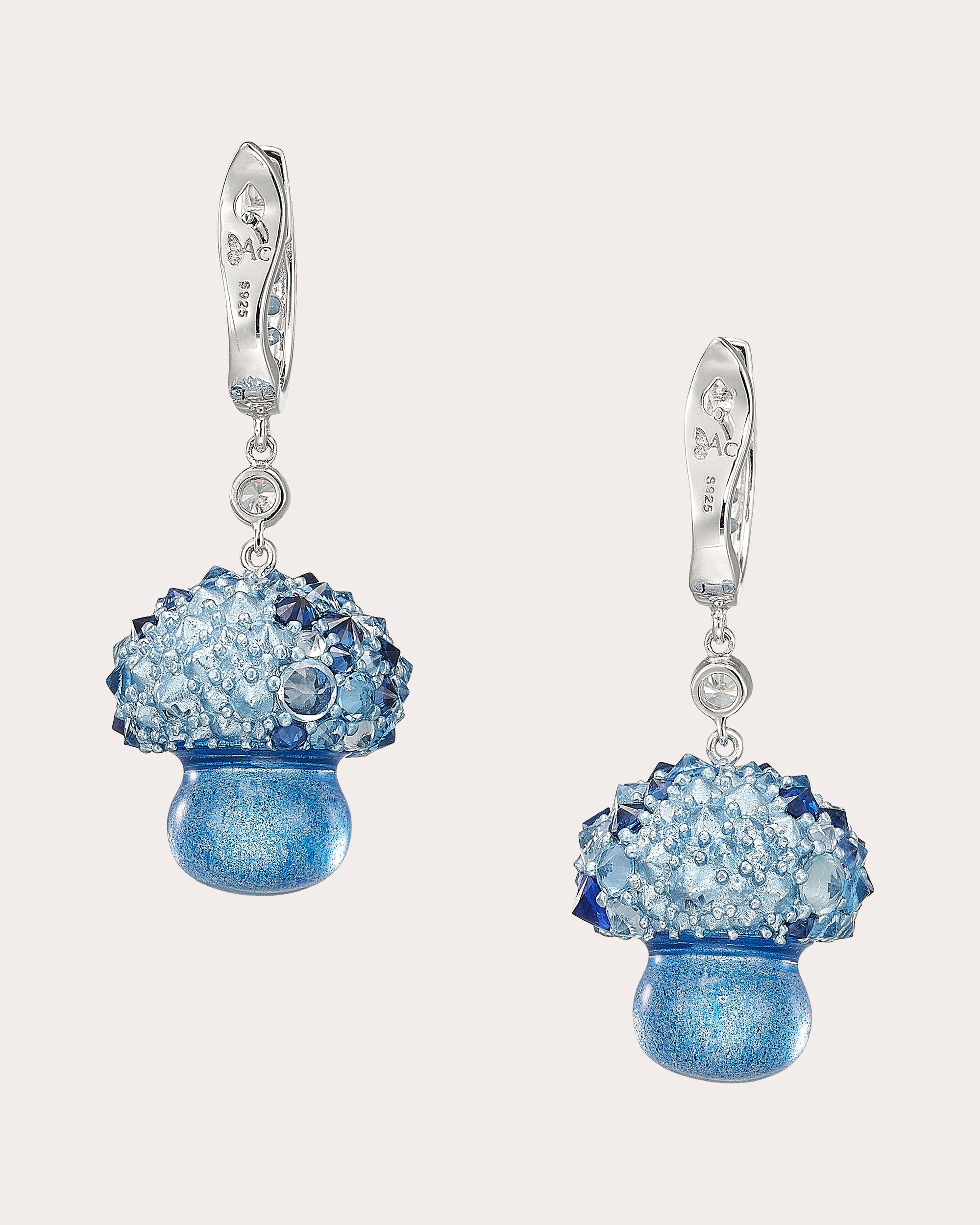 Blue Spirulina Fruit Gem™ Virosa Drop Earrings