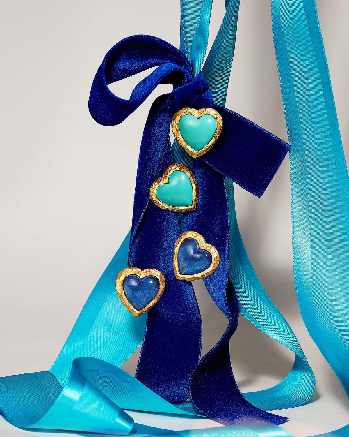 Turquoise Heart Stud Earrings