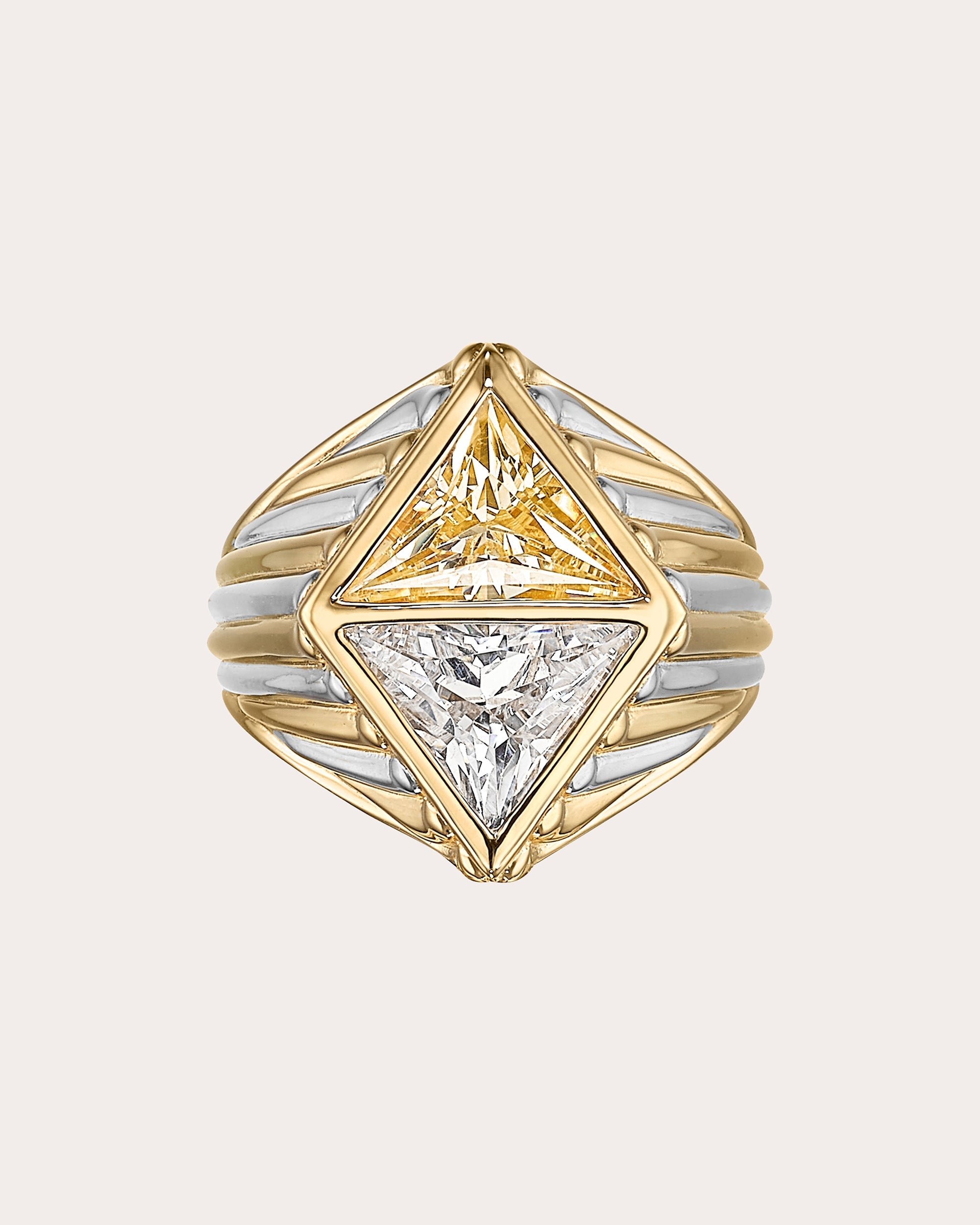 Canary Diamond Signet Ring
