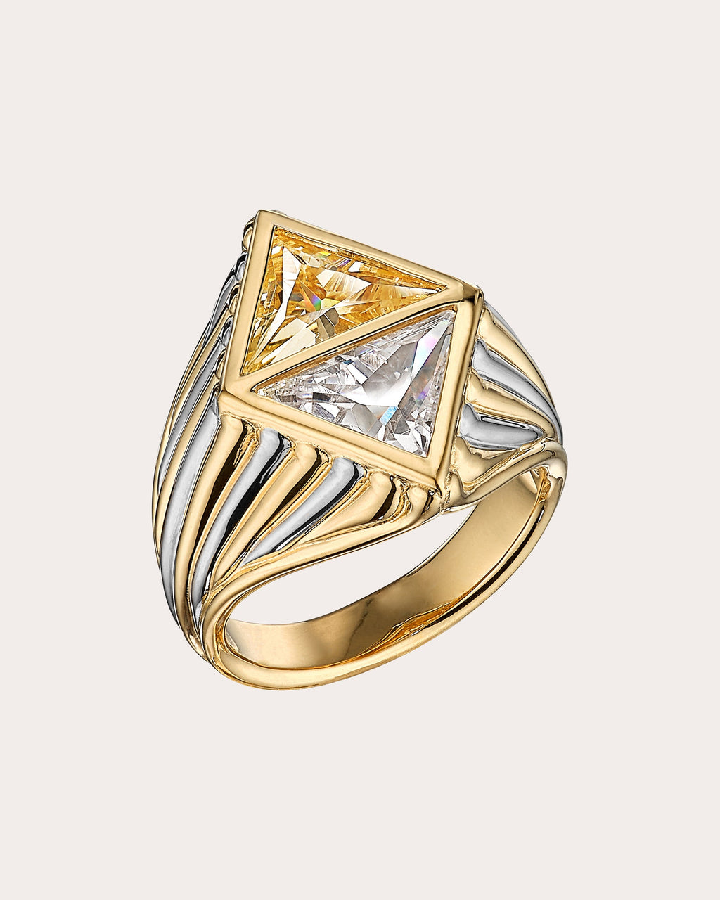 Canary Diamond Signet Ring