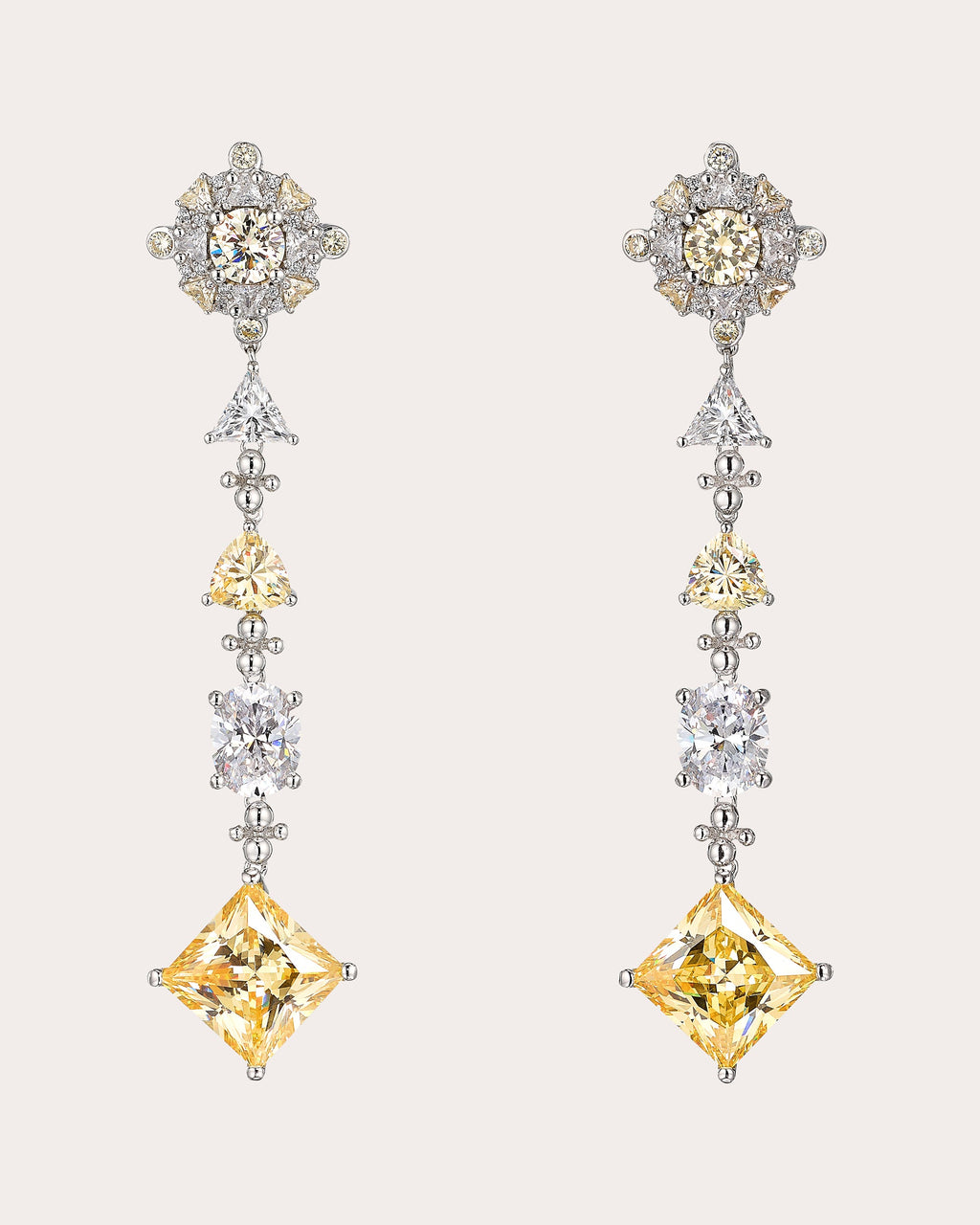 Canary Diamond Tropical Drop Earrings