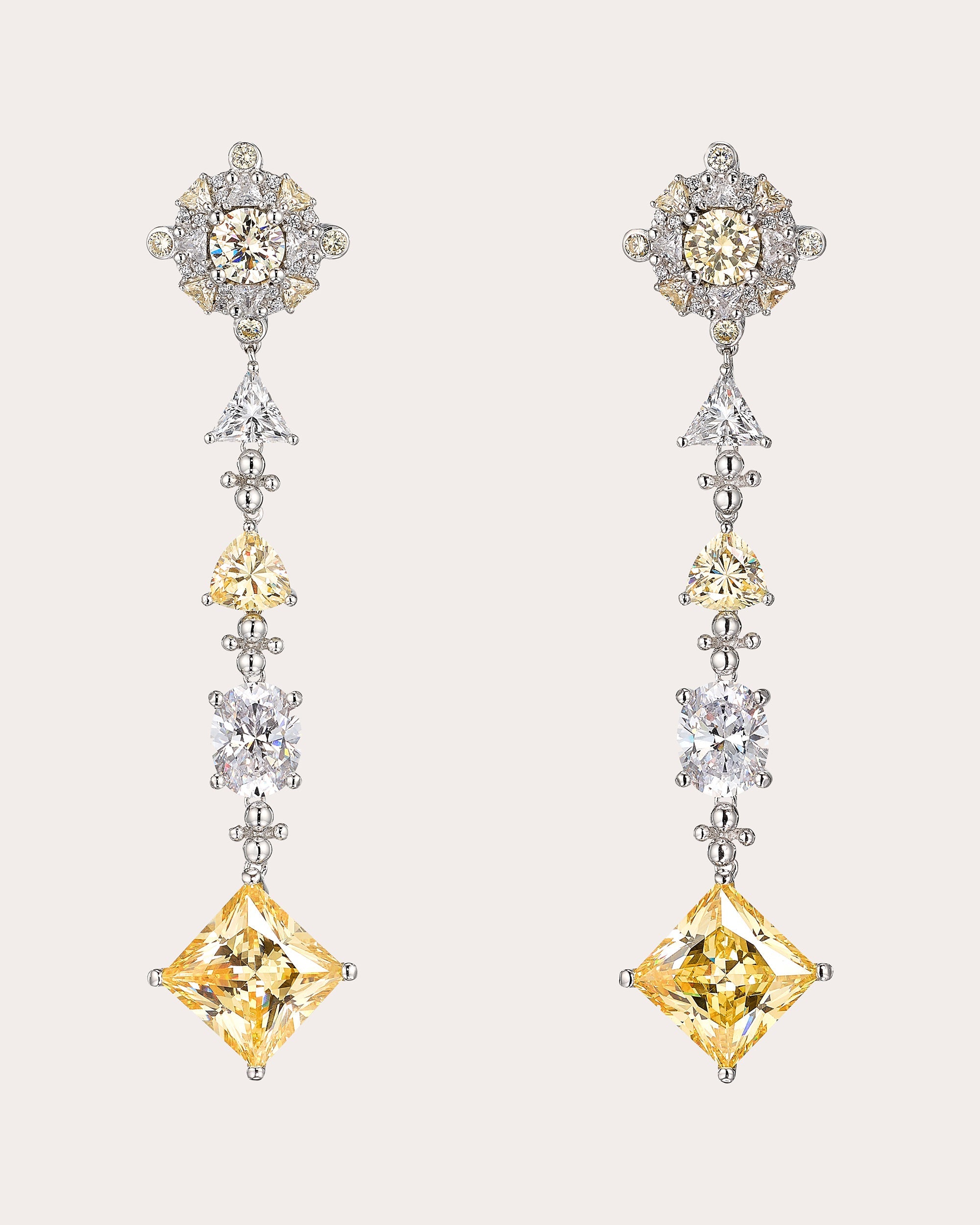 Canary Diamond Tropical Drop Earrings