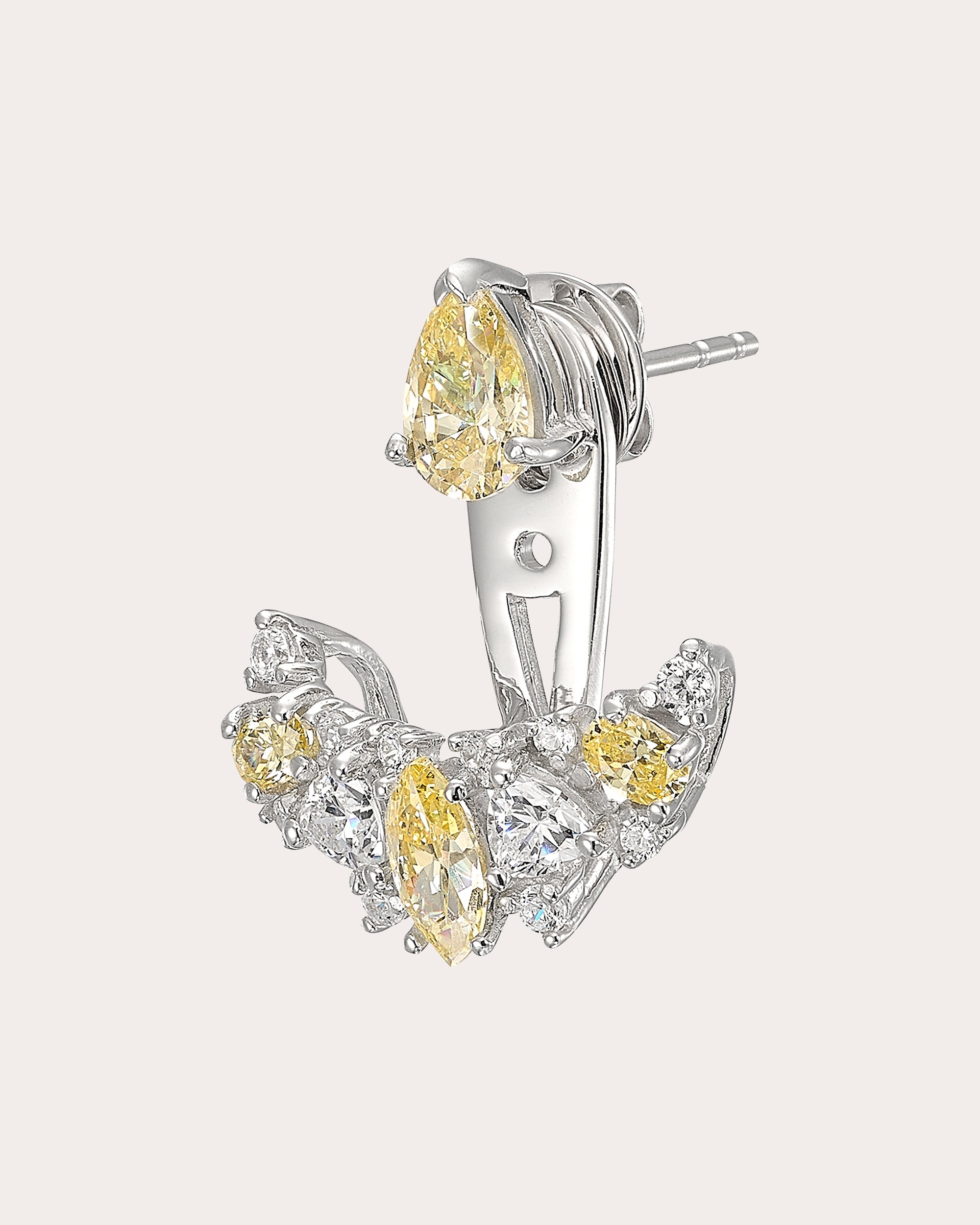 Canary Diamond Twinkle Ear Jackets