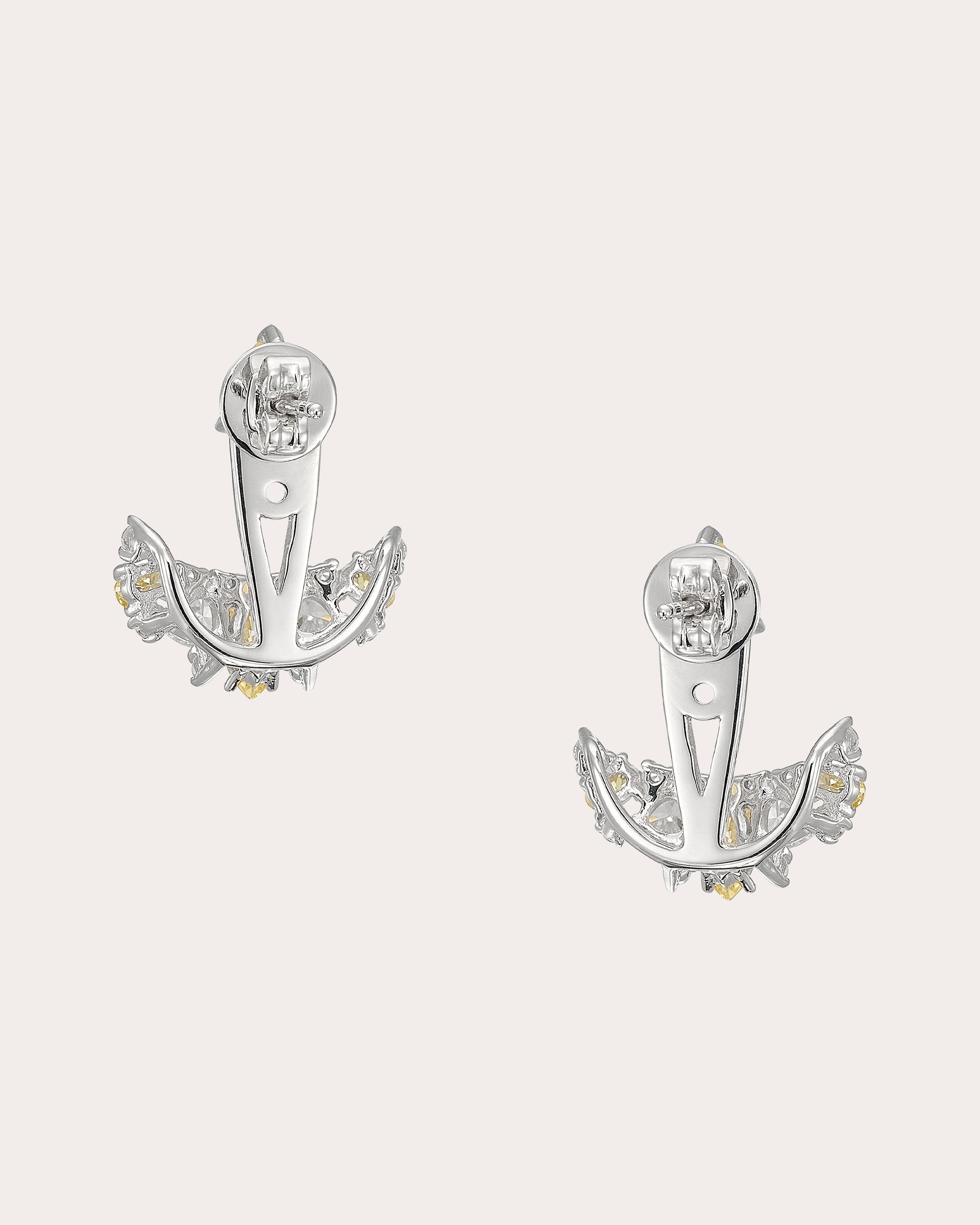 Canary Diamond Twinkle Ear Jackets