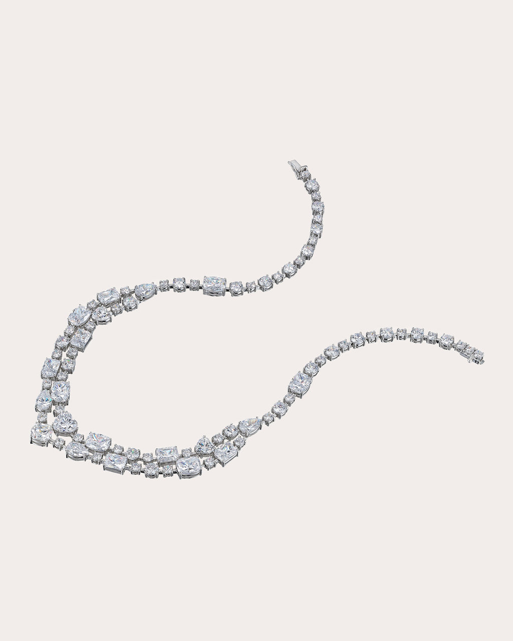 Love Heart 18K Gold and Rhodium Vermeil Lab-Grown Diamond Necklace