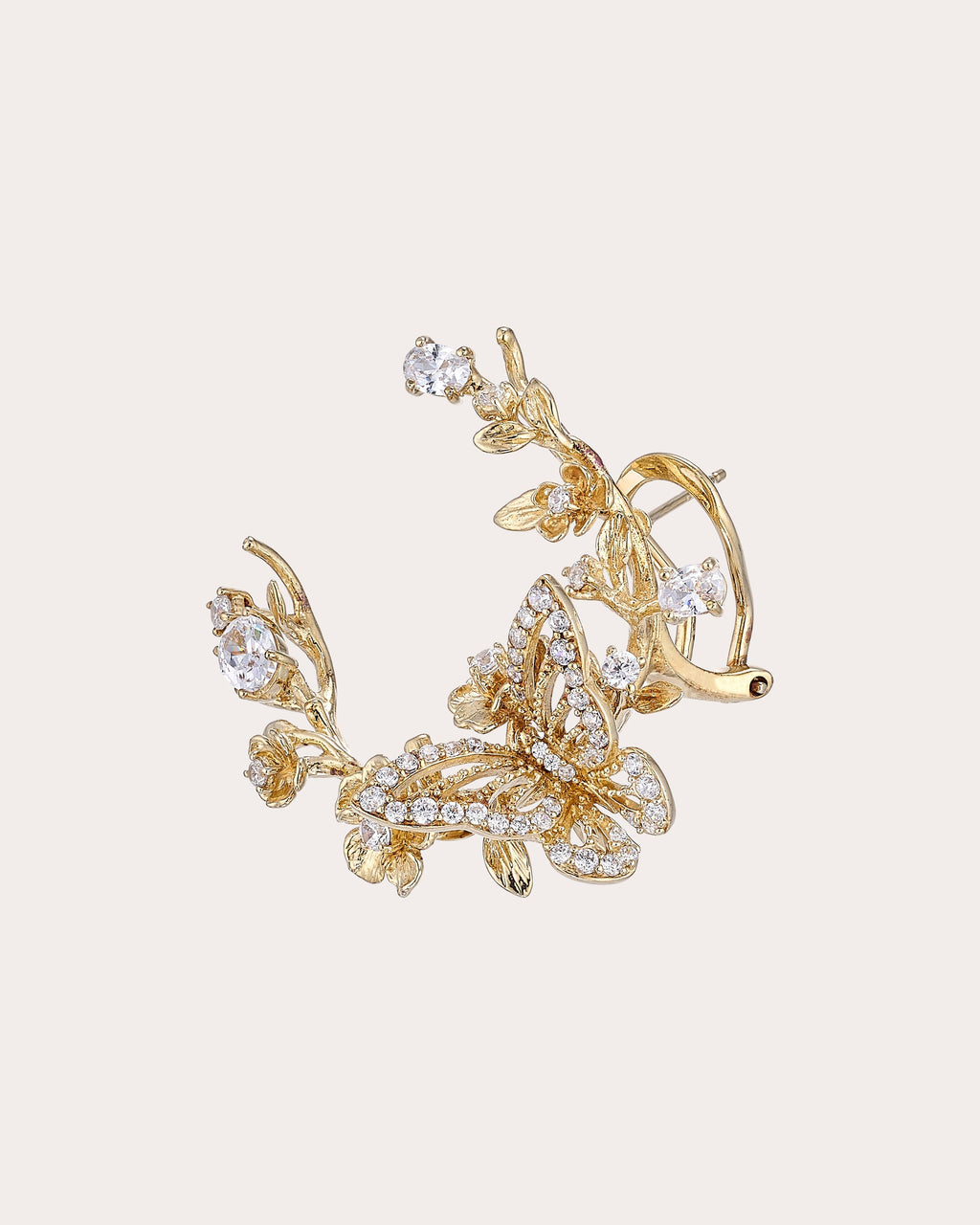 Diamond Orchard Garland Hoop Earrings