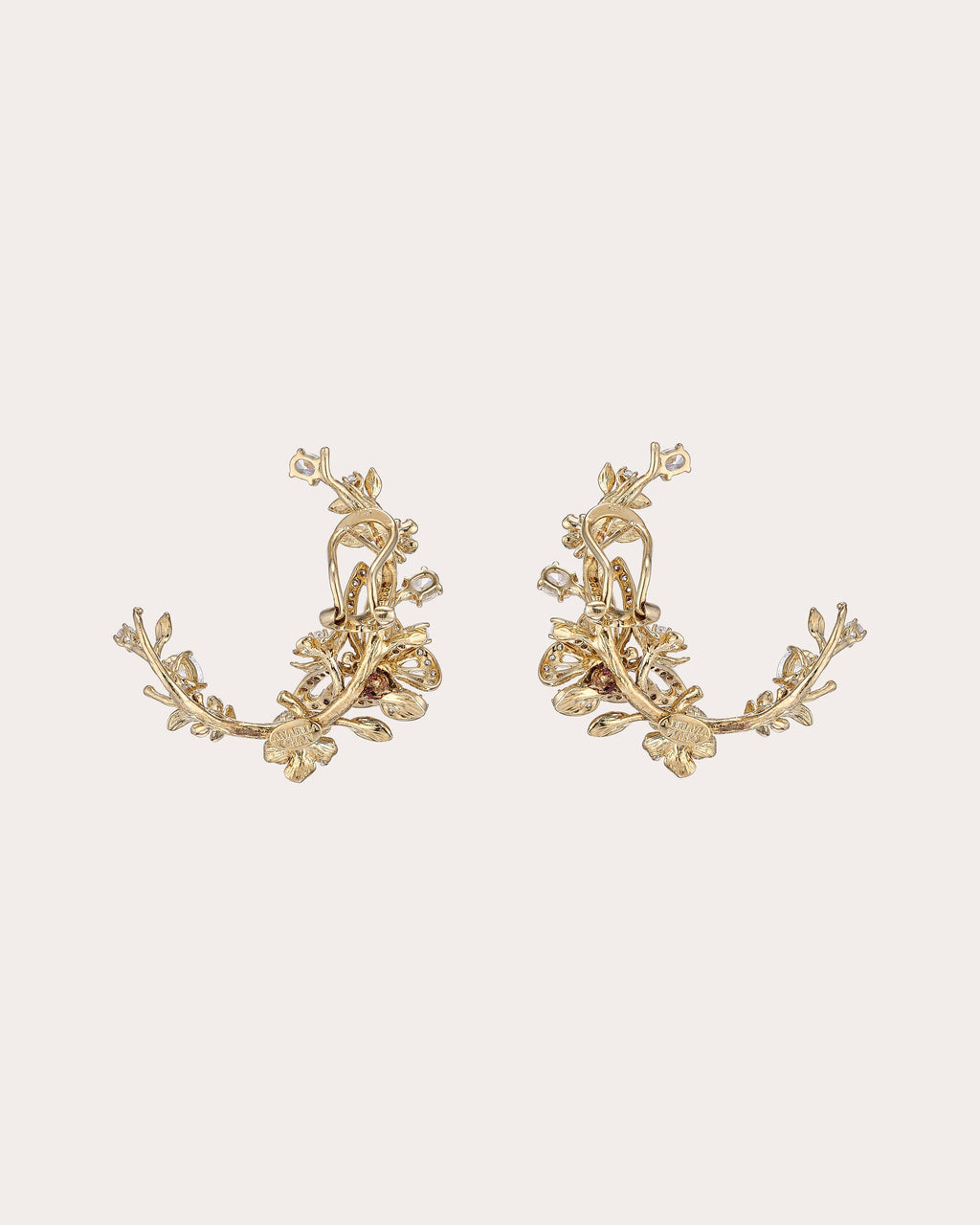 Diamond Orchard Garland Hoop Earrings