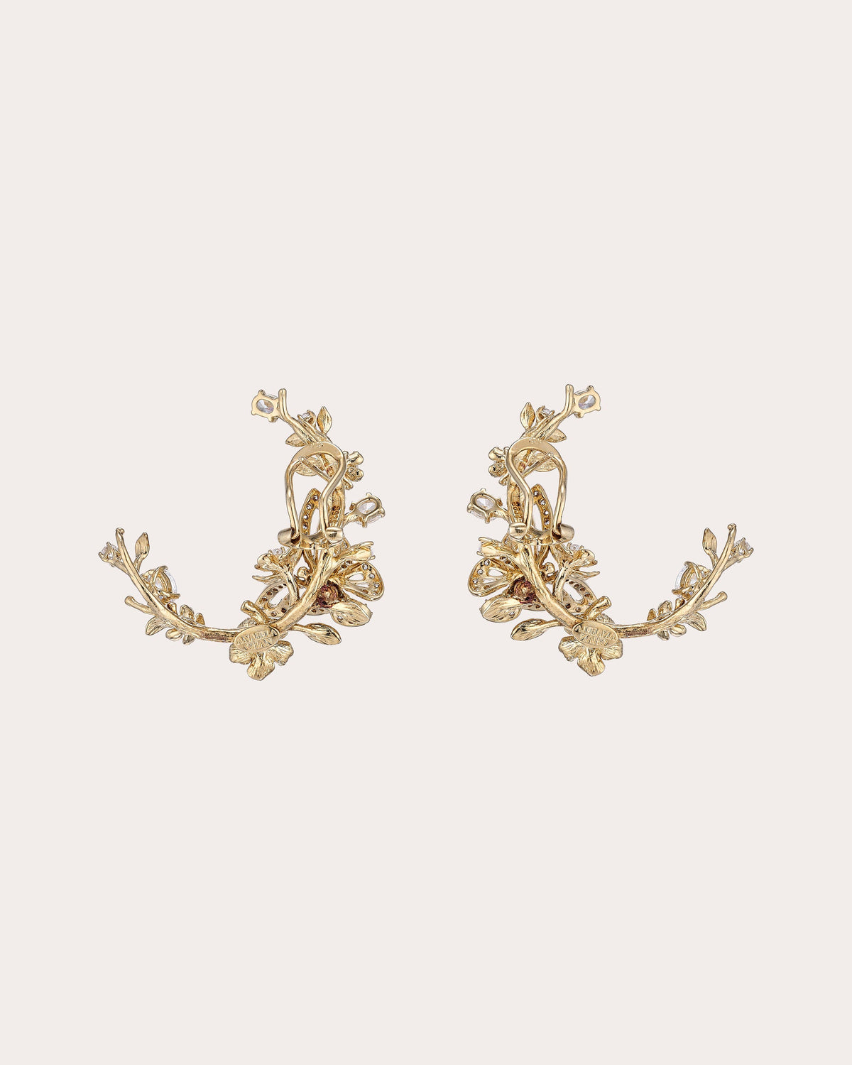 Diamond Orchard Garland Hoop Earrings